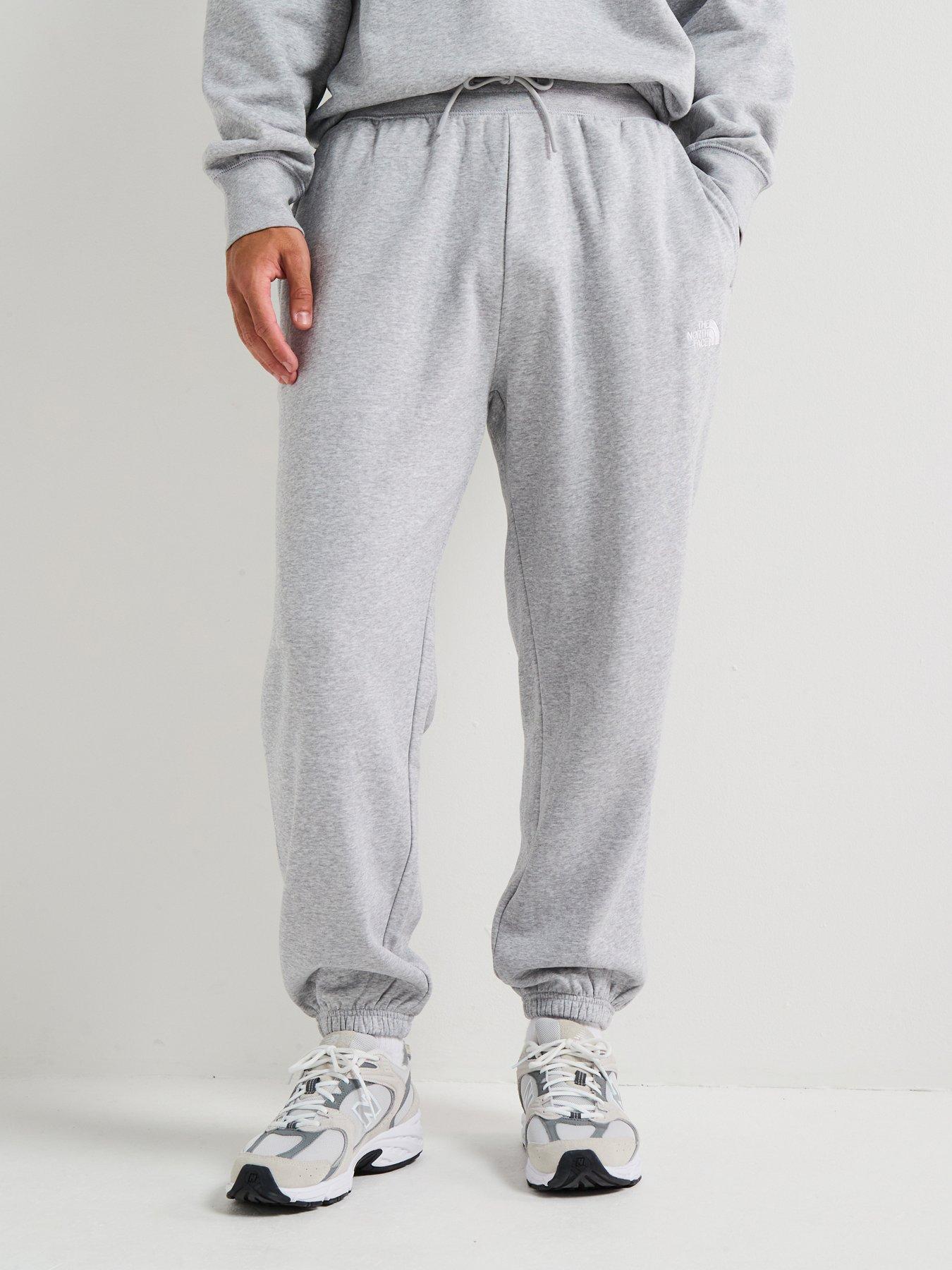 undefined Men's Essential Relaxed Straight Joggers - Light Grey