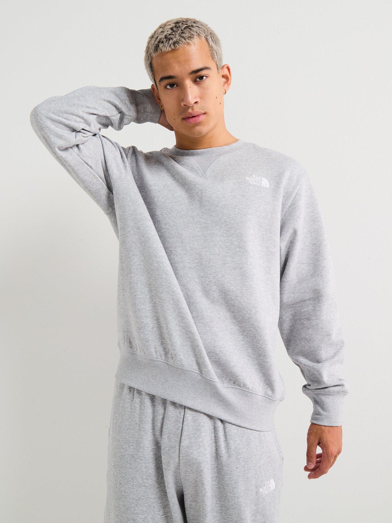 Image 5 of 6 of The North Face Men's Essential Relaxed Crew - Light Grey