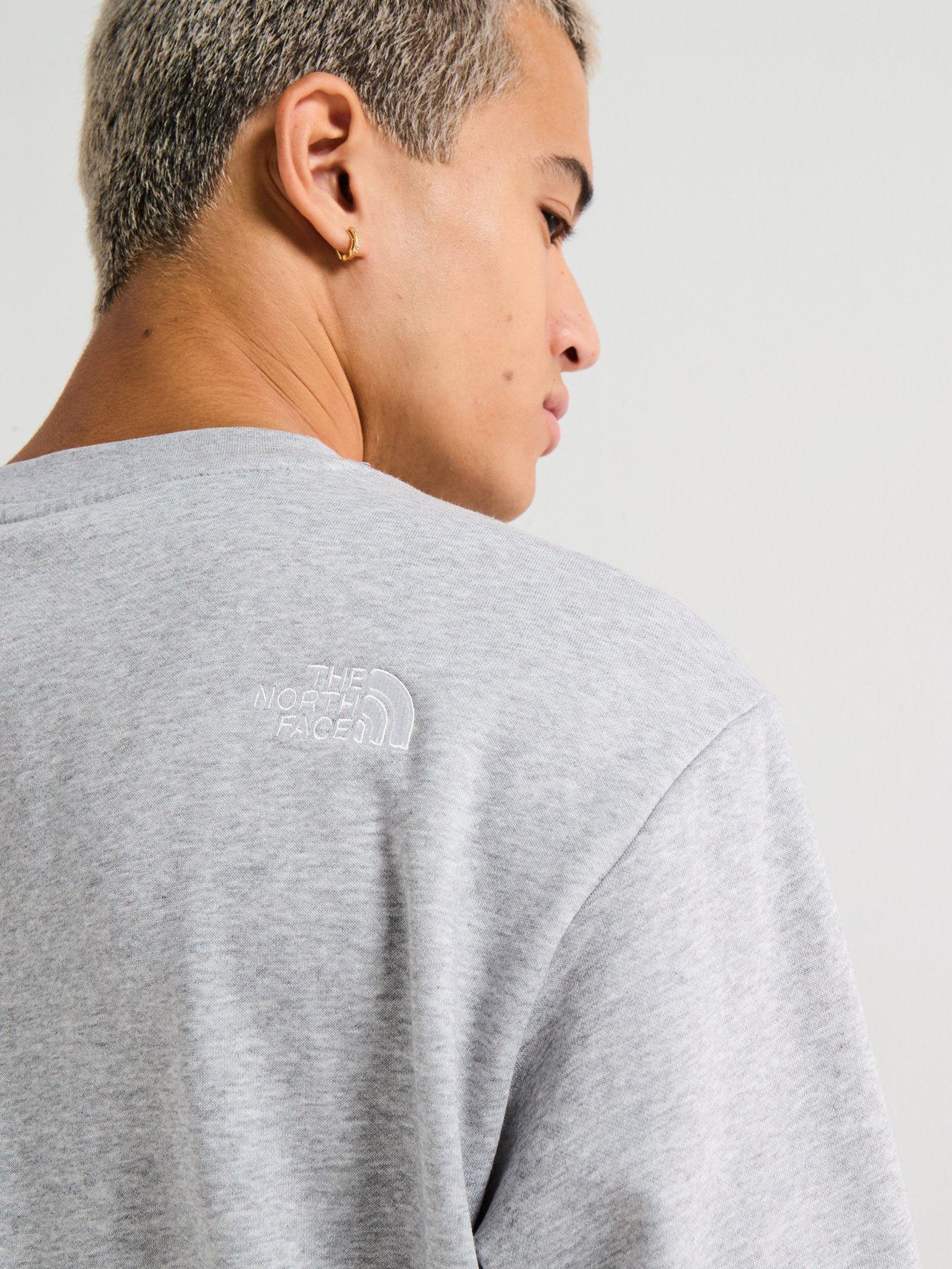 Image 6 of 6 of The North Face Men's Essential Relaxed Crew - Light Grey