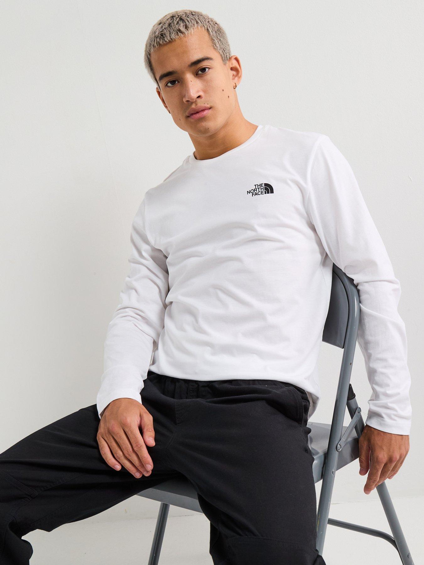 undefined Men's L/s Simple Dome Tee - White