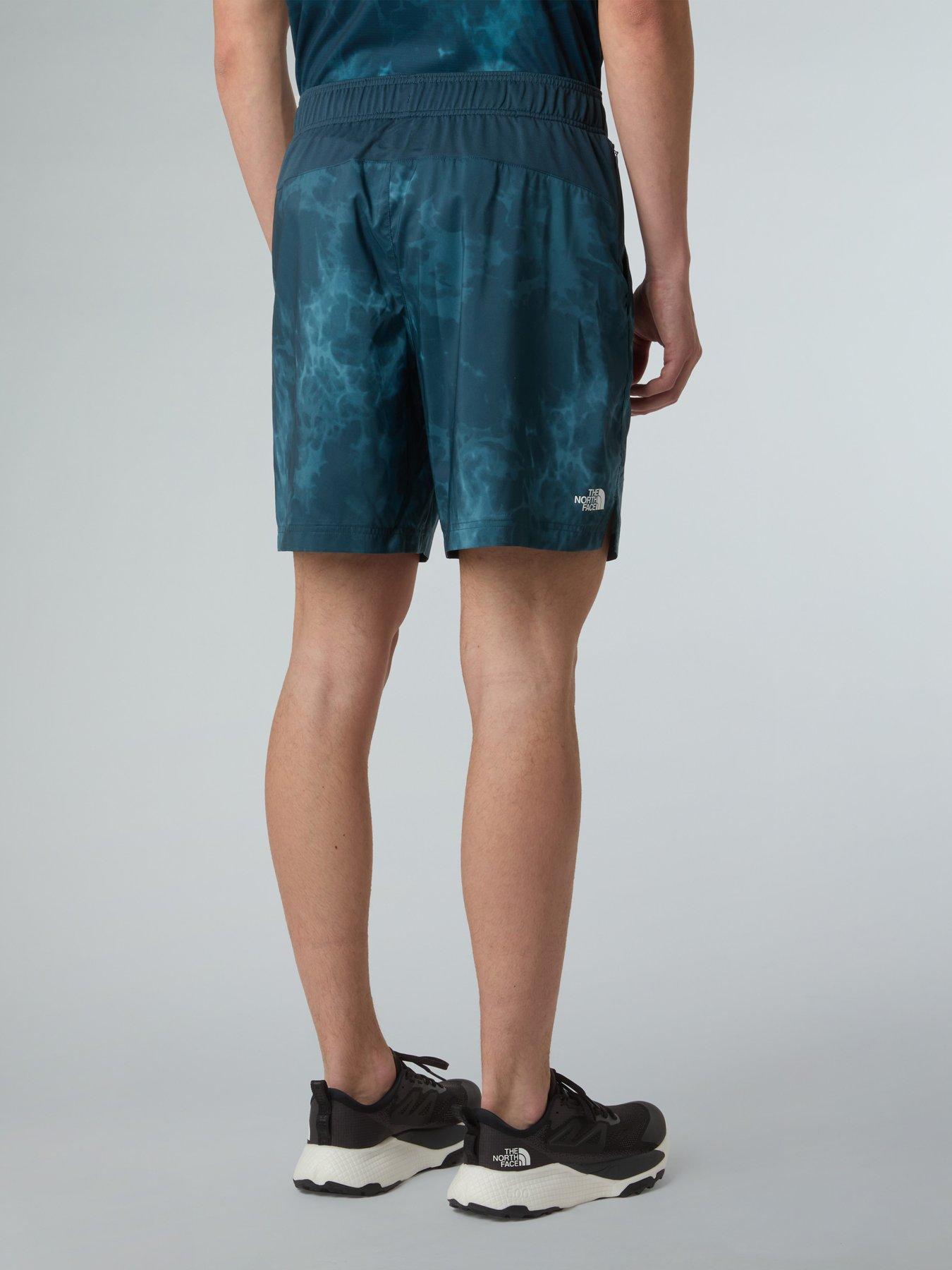 Image 2 of 5 of The North Face Men's 24/7 7In Shorts - Print - Blue