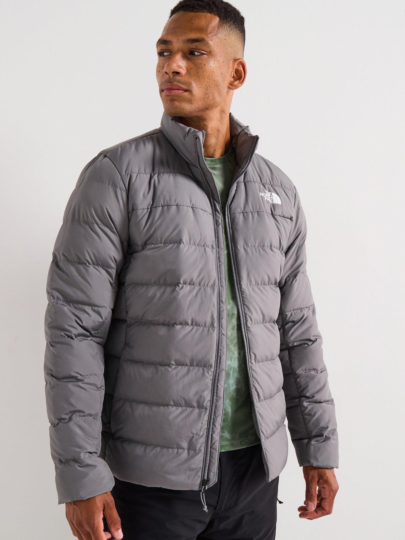 front image of the-north-face-mens-aconcagua-3-jacket-grey