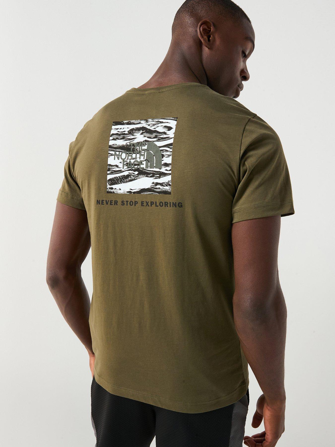 Image 1 of 6 of The North Face Men's S/s Box Nse Edge Of Light Infill Tee - Brown
