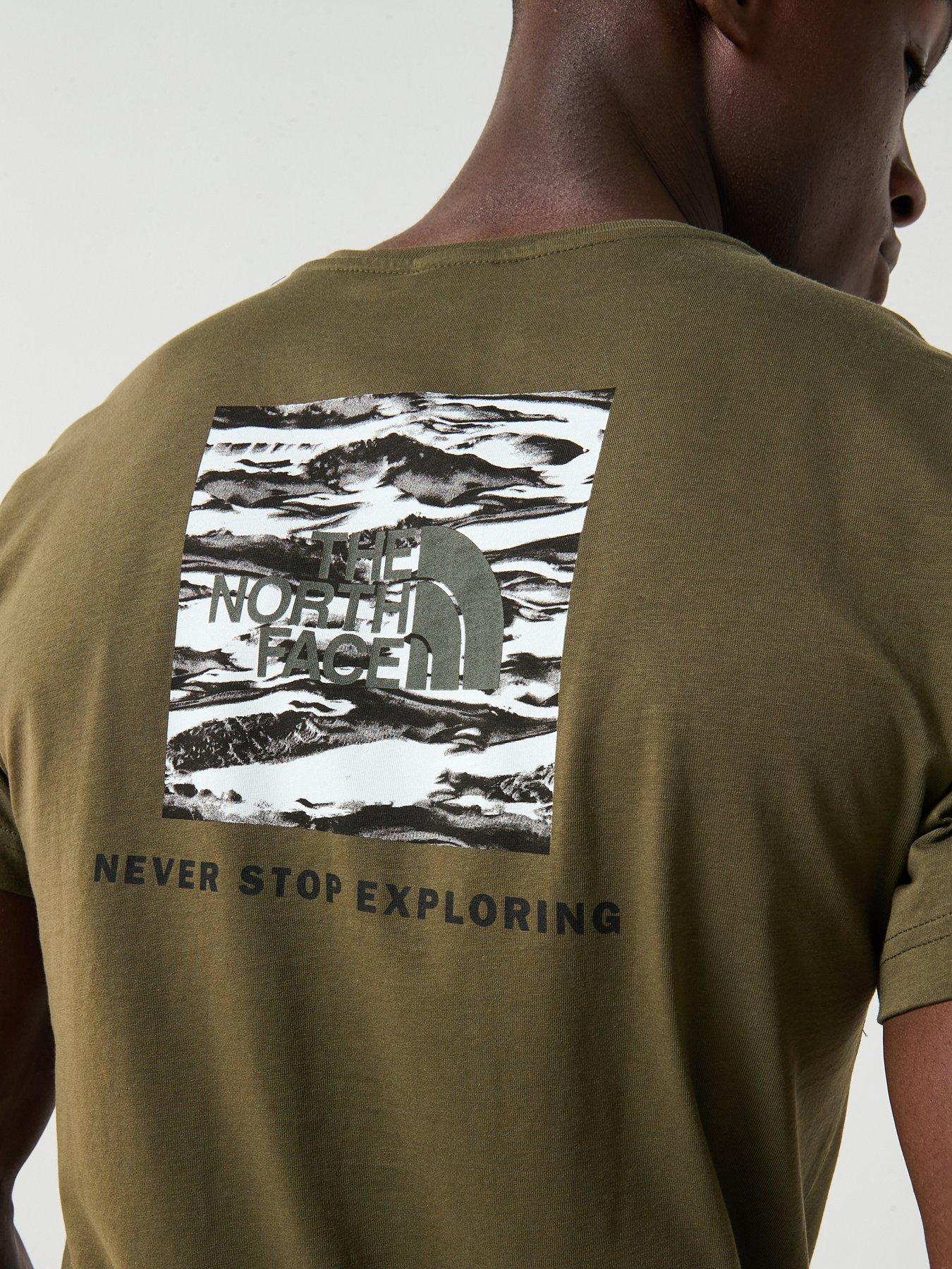 Image 4 of 6 of The North Face Men's S/s Box Nse Edge Of Light Infill Tee - Brown