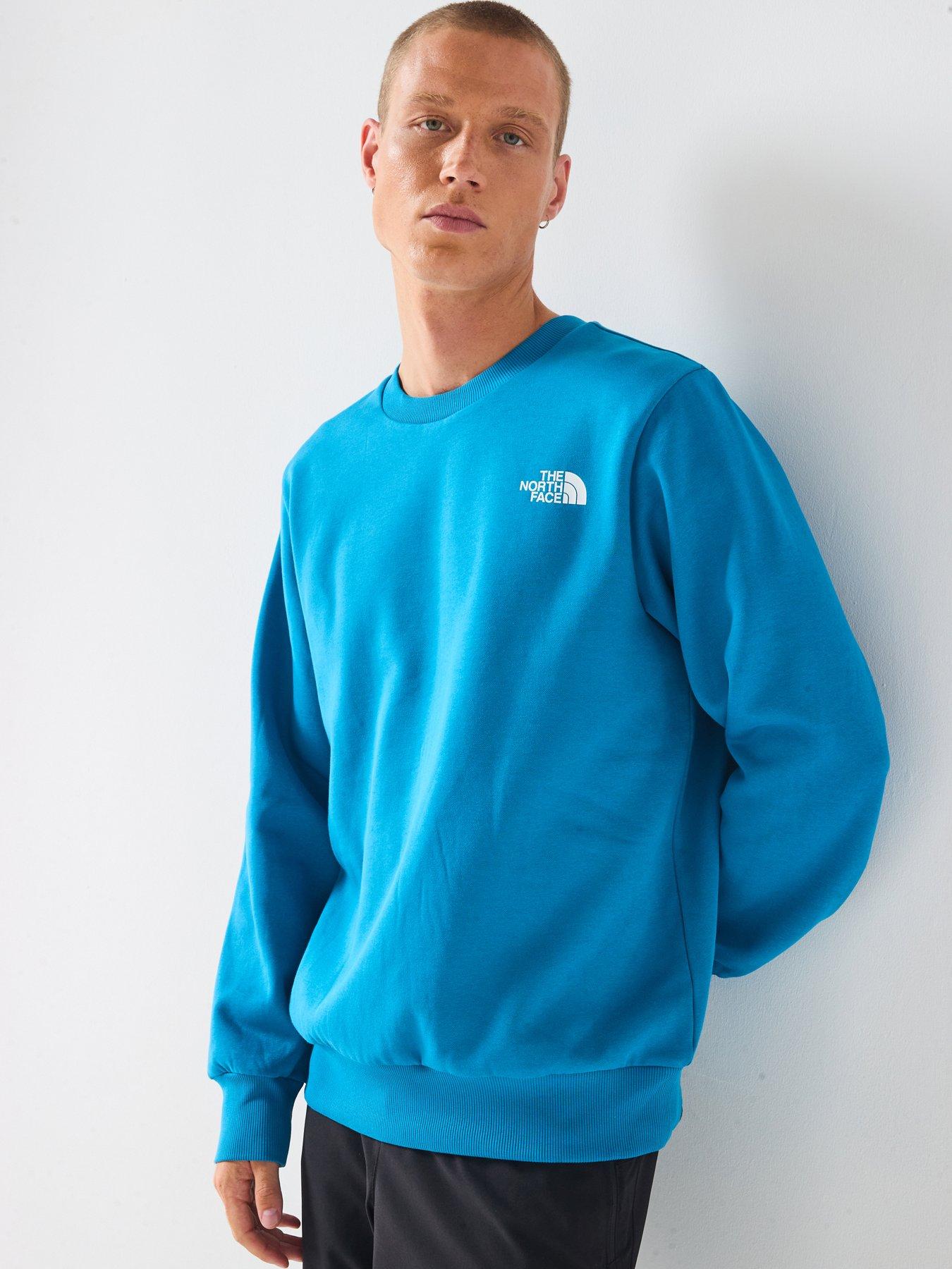 undefined Men's Simple Dome Crew Sweater - Blue
