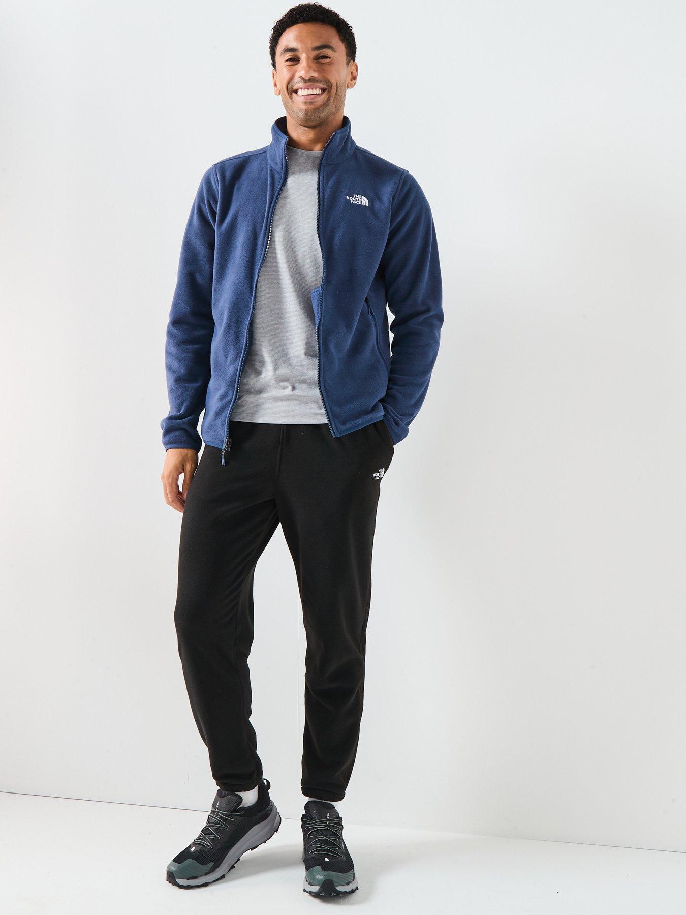 Image 3 of 6 of The North Face Mens Glacier Fleece Jacket - Navy