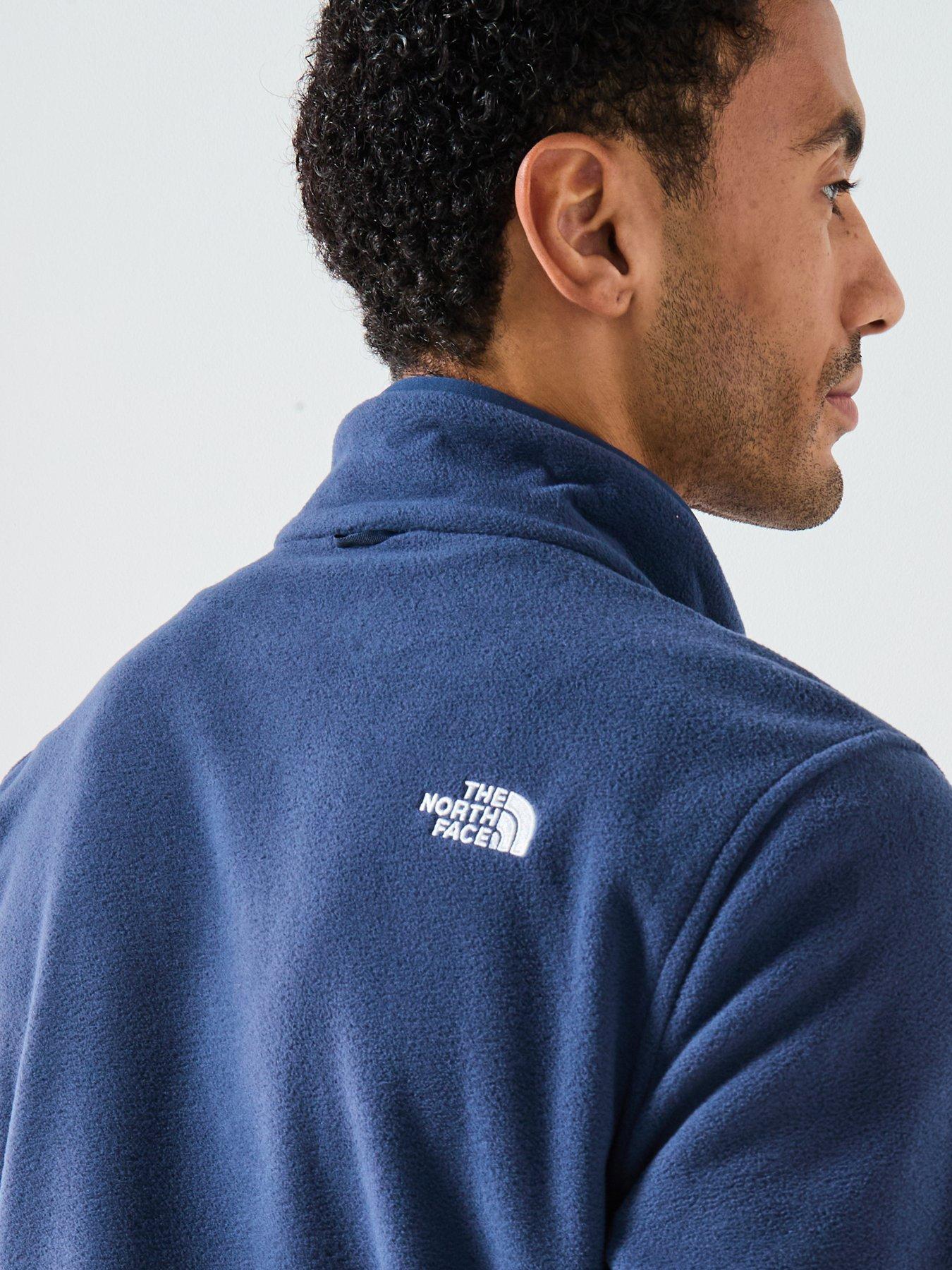 Image 4 of 6 of The North Face Mens Glacier Fleece Jacket - Navy