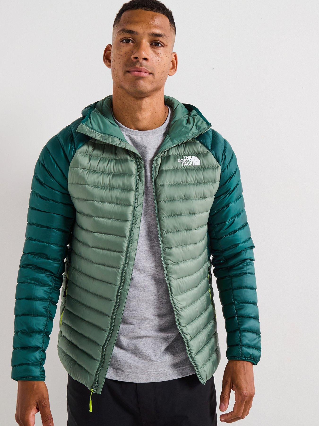 Image 1 of 6 of The North Face Mens Bettaforca Down Hooded Jacket - Green
