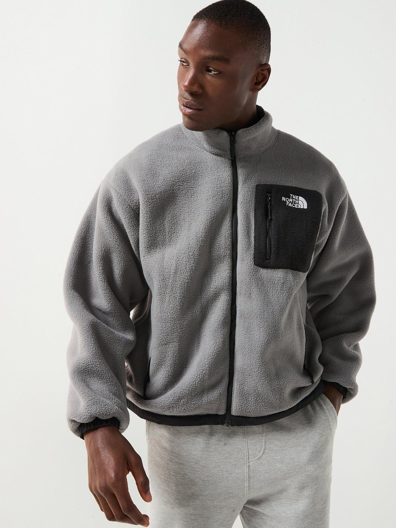 The North Face Mens Yumiori Reversible Fleece Jacket - Grey