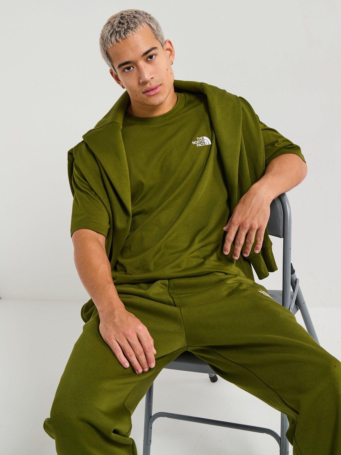 undefined Mens Short Sleeve Essential Oversize Tee - Khaki