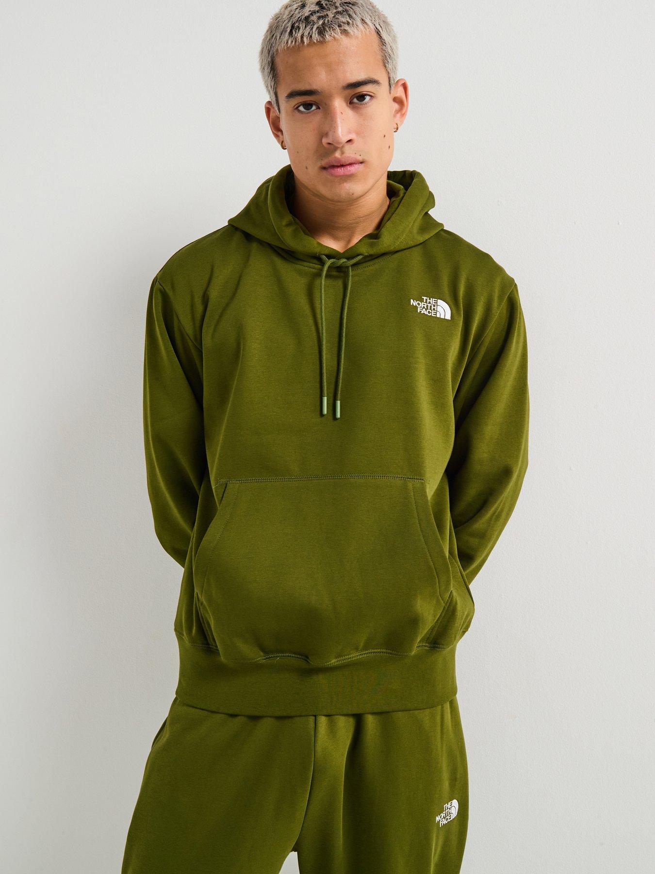 undefined Mens Essential Relaxed Hoodie - Khaki