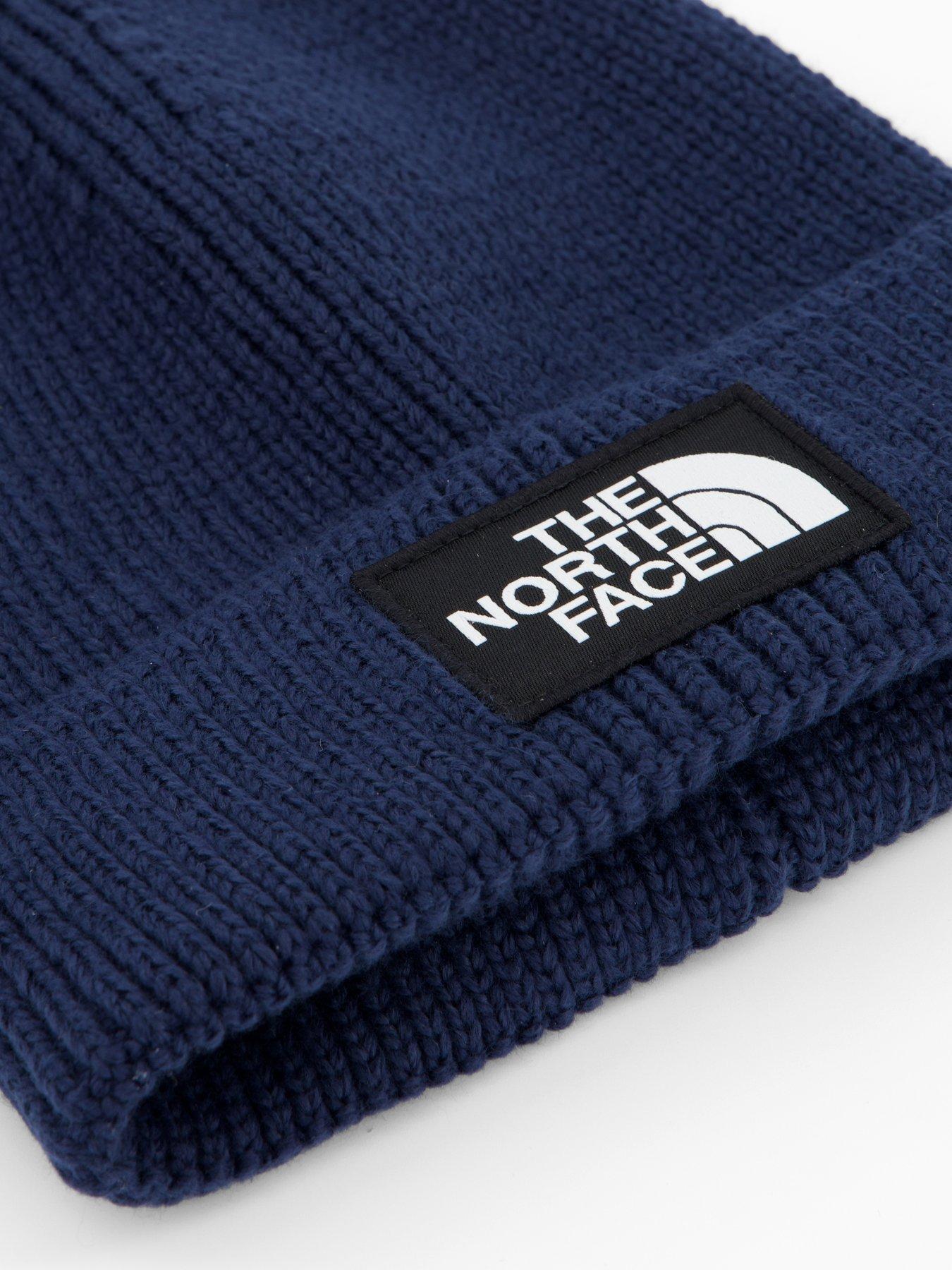  image of the-north-face-unisex-logo-box-cuffed-beanie-navy