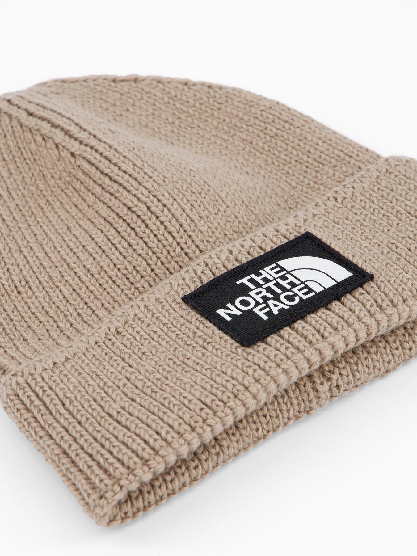 Image 3 of 4 of The North Face Unisex Tnf Logo Box Cuffed Beanie - Beige