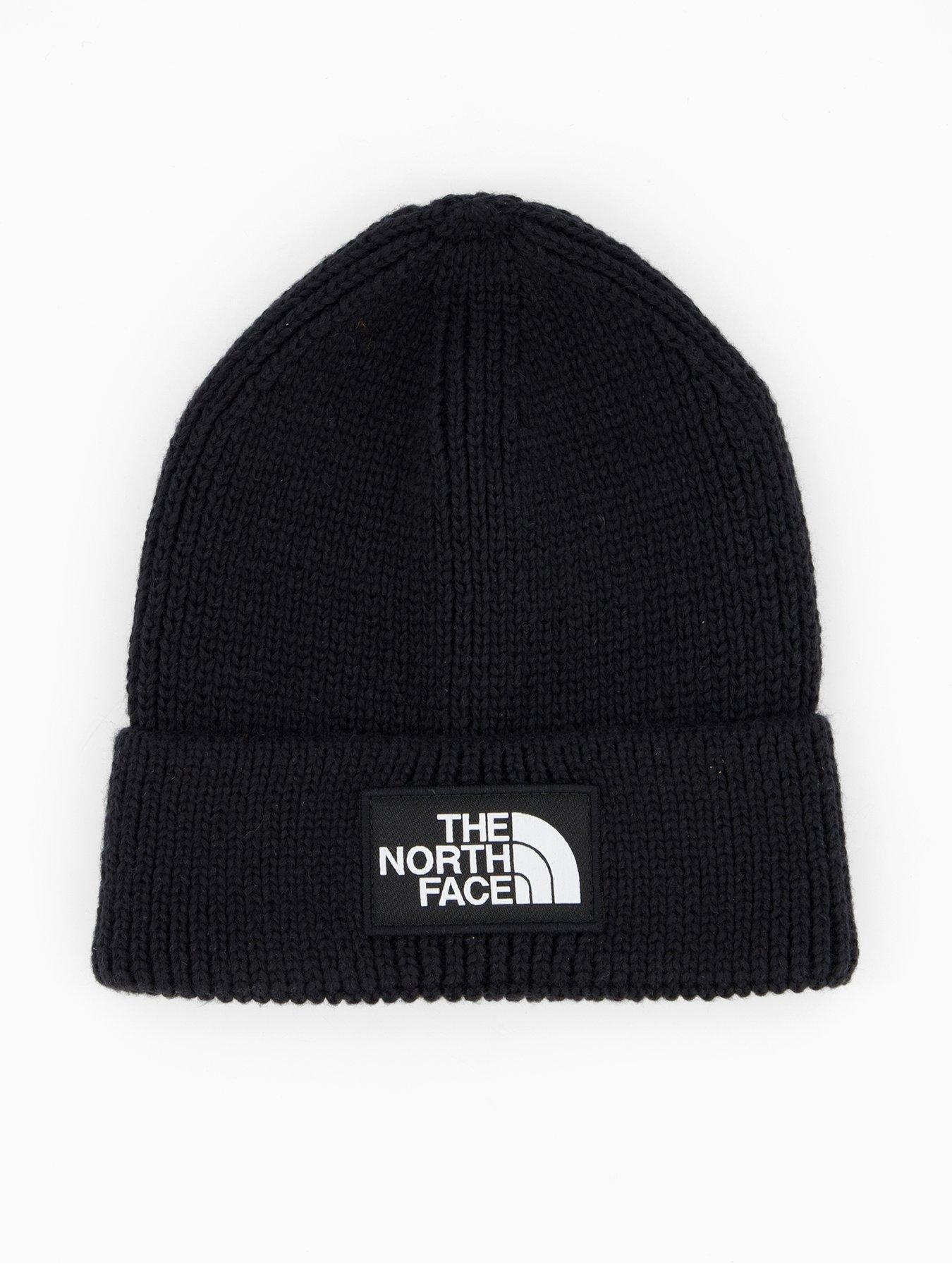 undefined Unisex Tnf Logo Box Cuffed Beanie - Black