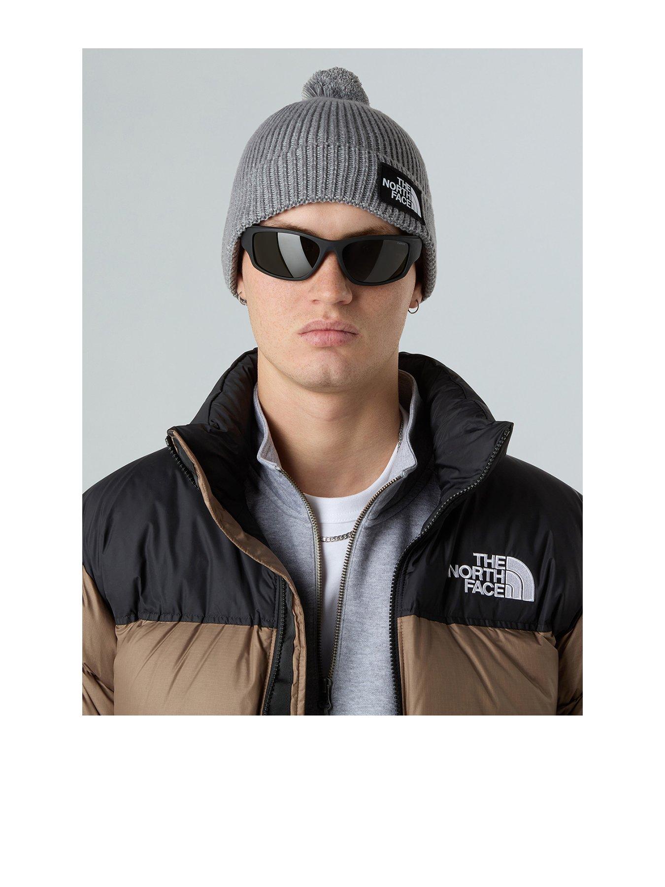Image 1 of 3 of The North Face Unisex Tnf Logo Box Pom Beanie - Grey