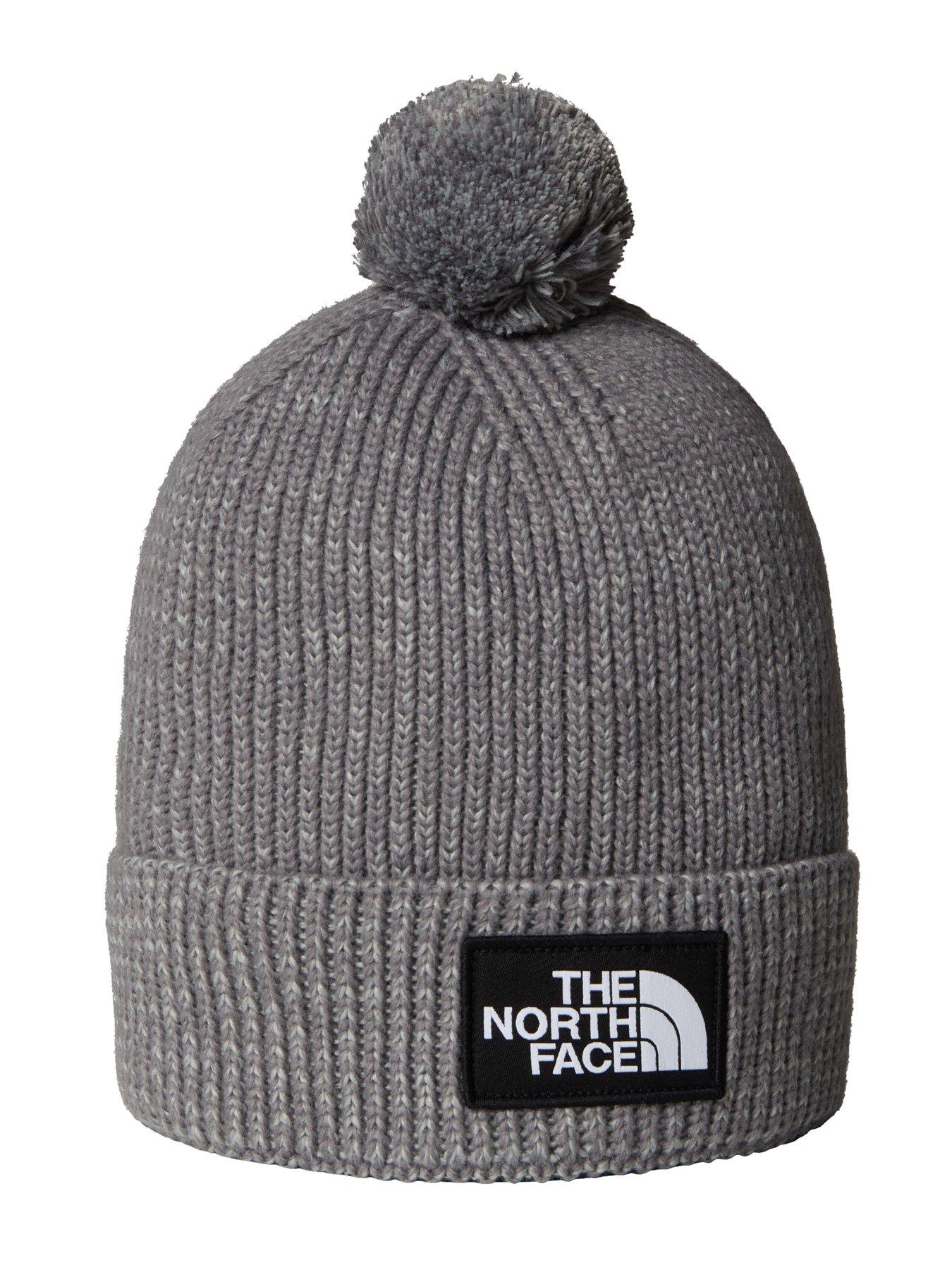 Image 2 of 3 of The North Face Unisex Tnf Logo Box Pom Beanie - Grey