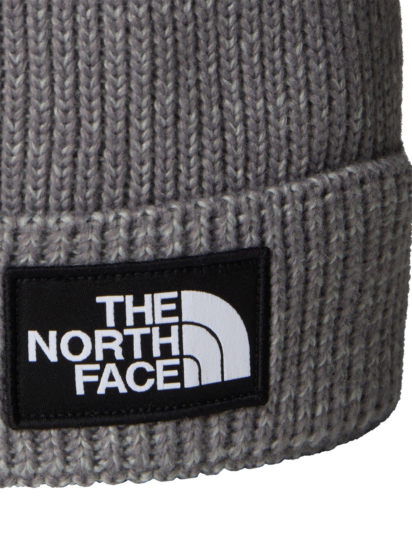 Image 3 of 3 of The North Face Unisex Tnf Logo Box Pom Beanie - Grey