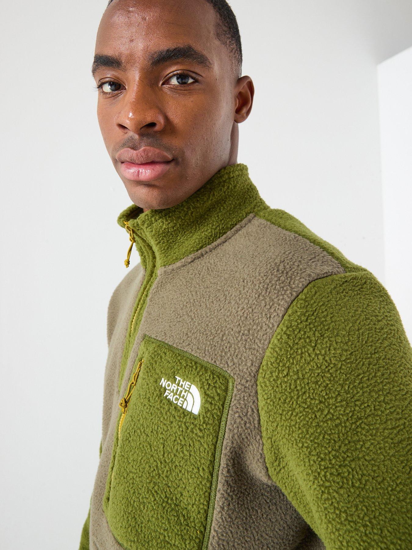  image of the-north-face-mens-yumiori-14-zip-fleece-jacket-green