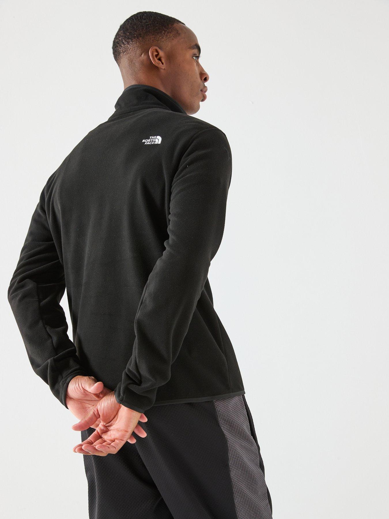 Image 2 of 5 of The North Face Men's Glacier Fleece 1/4 Zip Jacket - Black