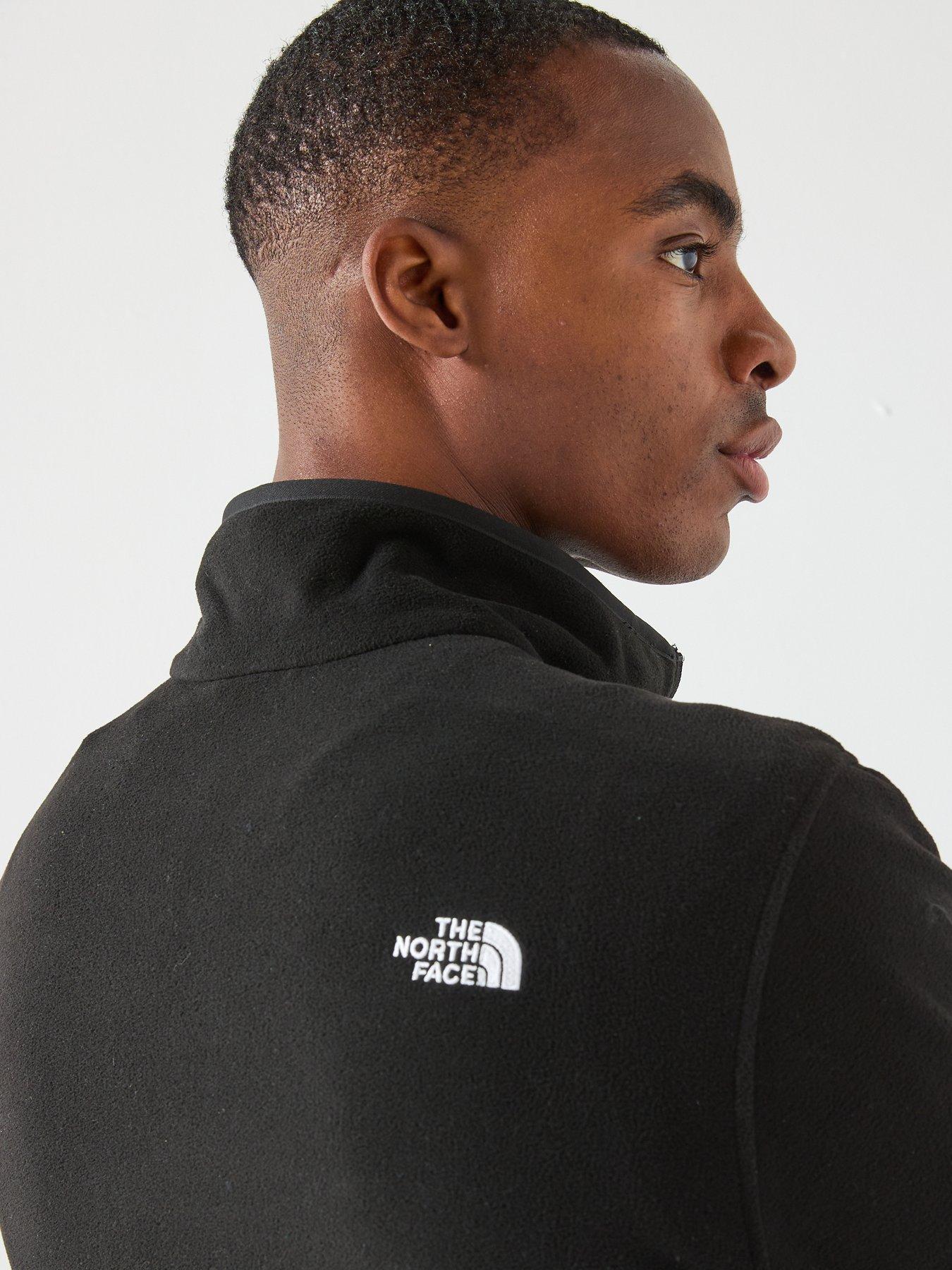 Image 5 of 5 of The North Face Men's Glacier Fleece 1/4 Zip Jacket - Black