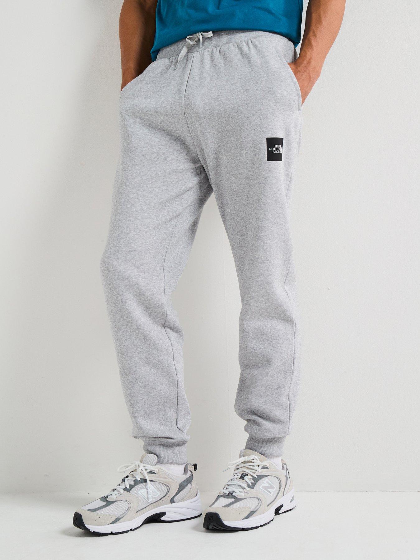 undefined Men's Fine Regular Tapered Joggers - Light Grey