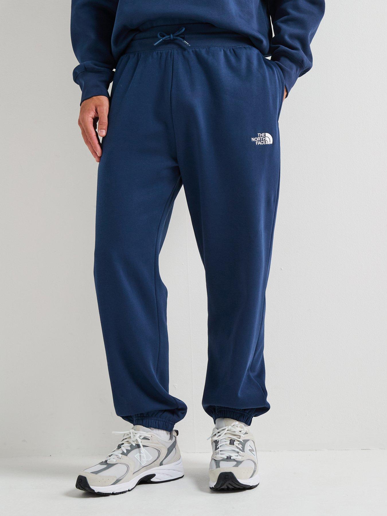 undefined Mens Essential Relaxed Straight Joggers - Navy