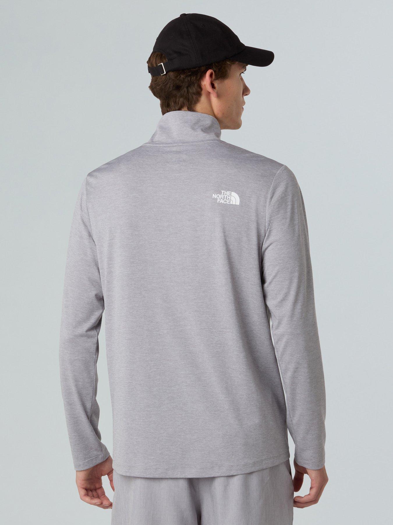  image of the-north-face-mens-247-14-zip-top-grey