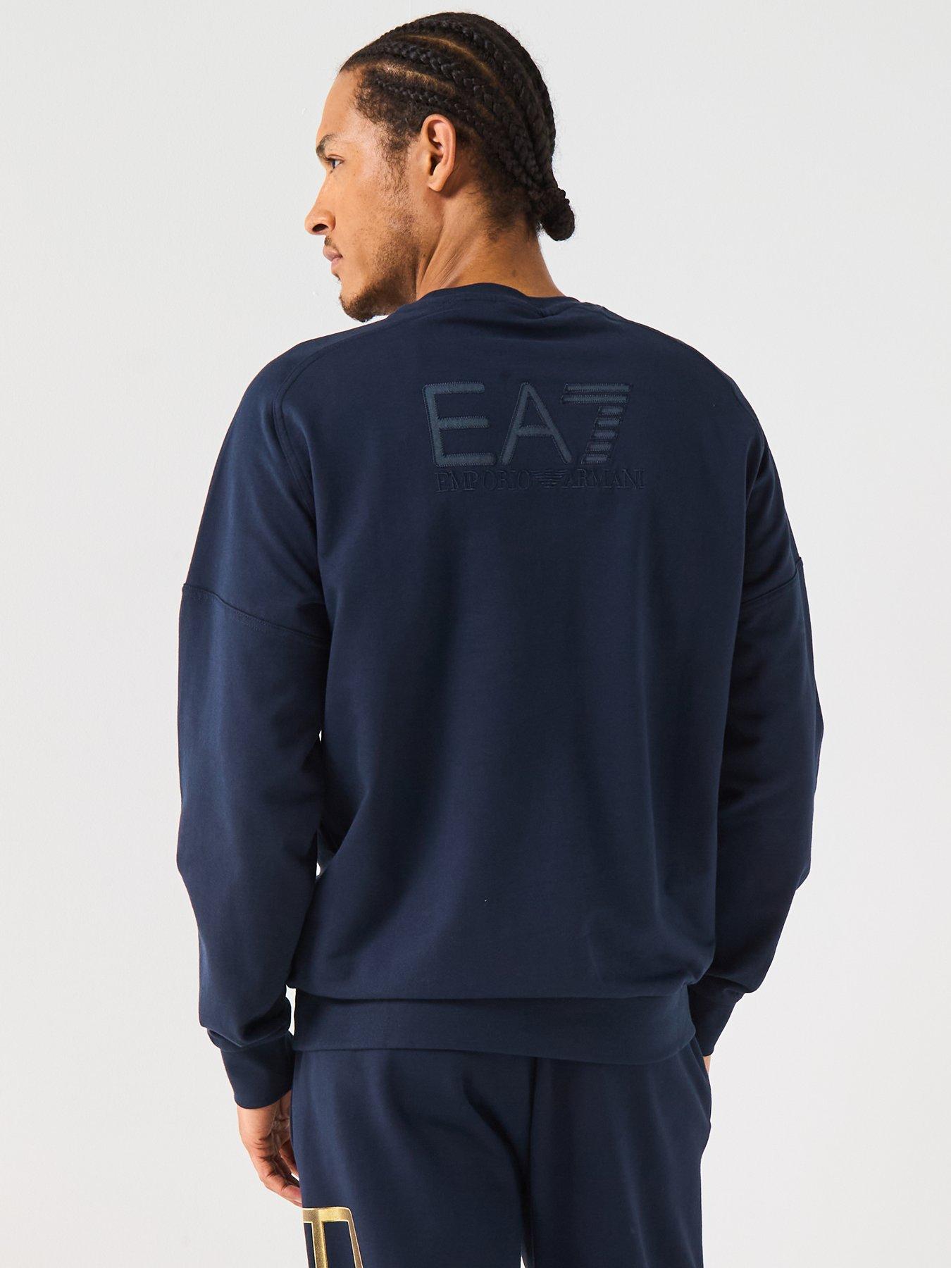 Image 2 of 6 of EA7 Emporio Armani EA7 Train Visibility Small Logo Crew Sweat - Blue