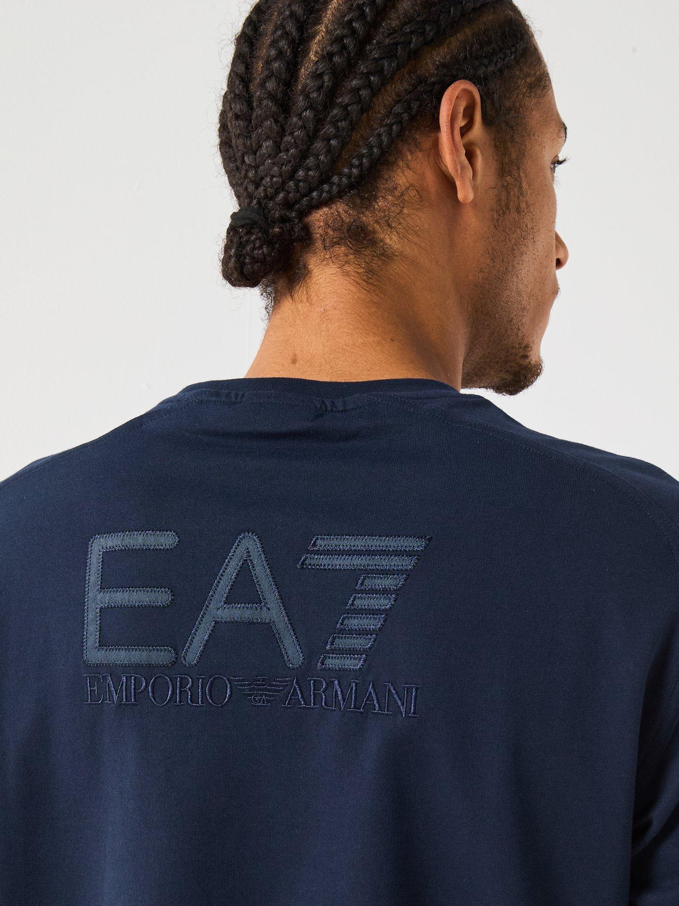 Image 4 of 6 of EA7 Emporio Armani EA7 Train Visibility Small Logo Crew Sweat - Blue