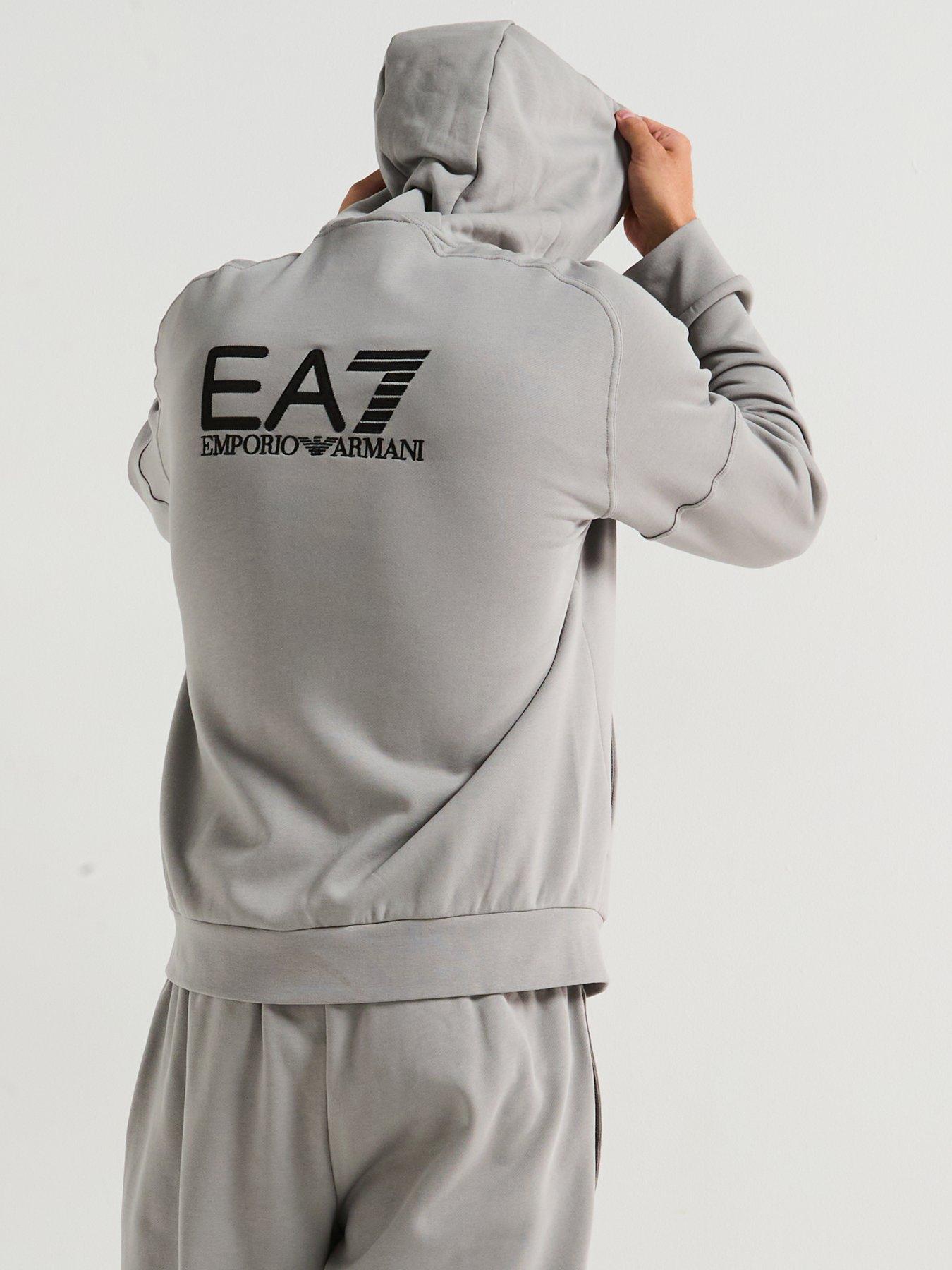 EA7 Emporio Armani Train Visibility Small Logo Zip Hoodie