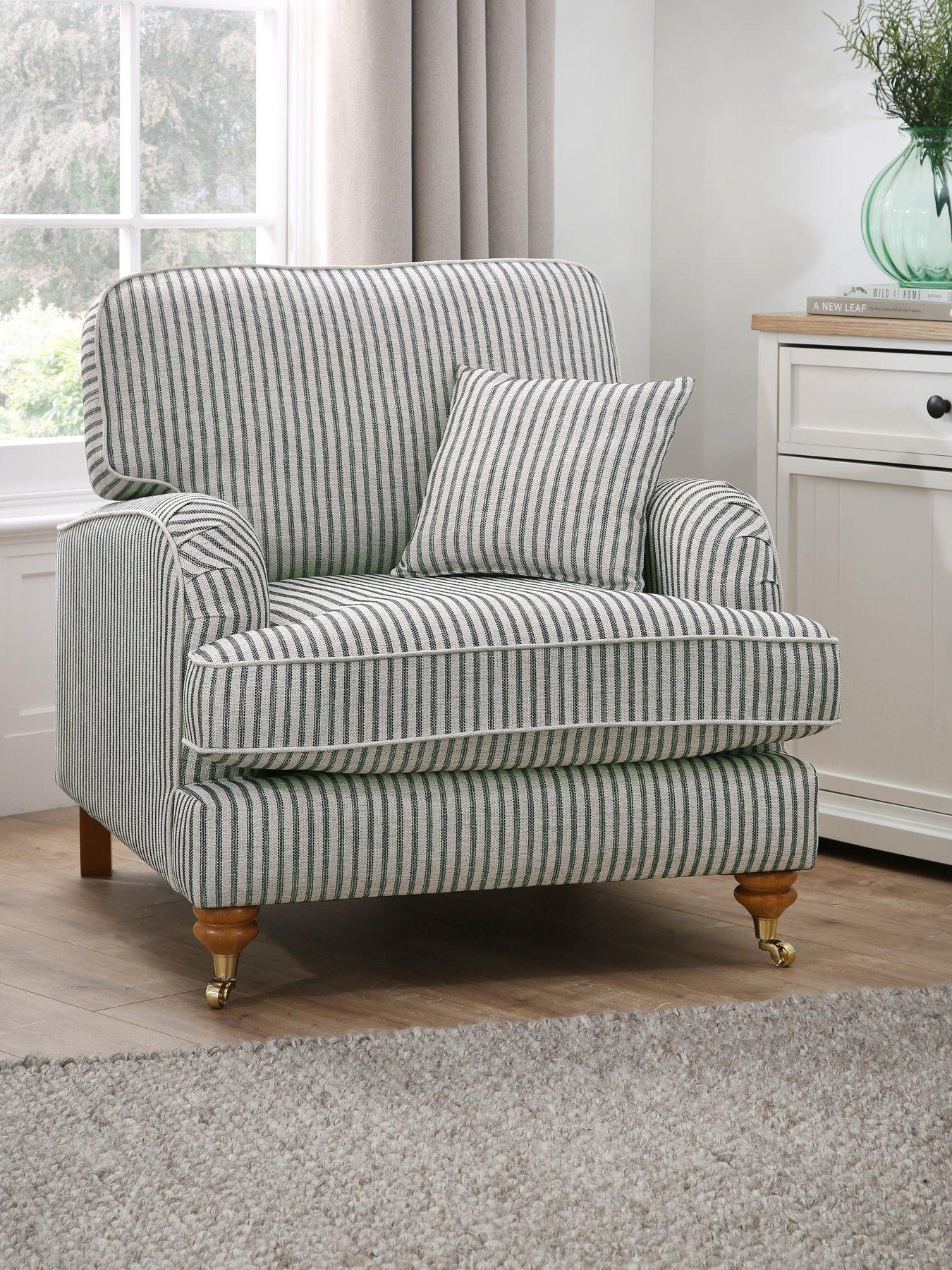 undefined Bay Stripe Chair - Made to Order in the UK