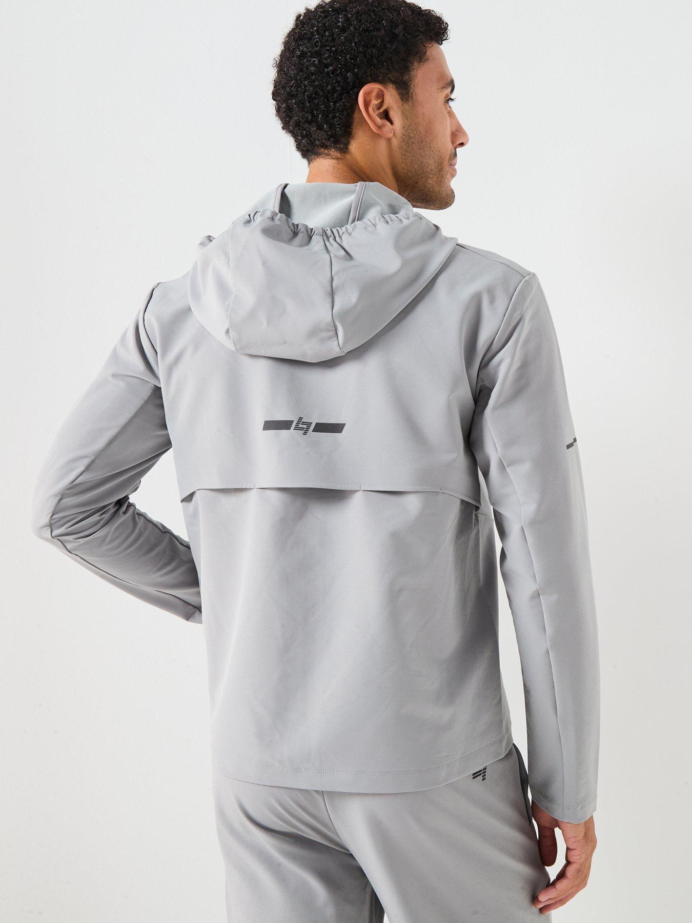 Image 2 of 6 of EA7 Emporio Armani Ventus7 Technical Full Zip Hoodie - Grey