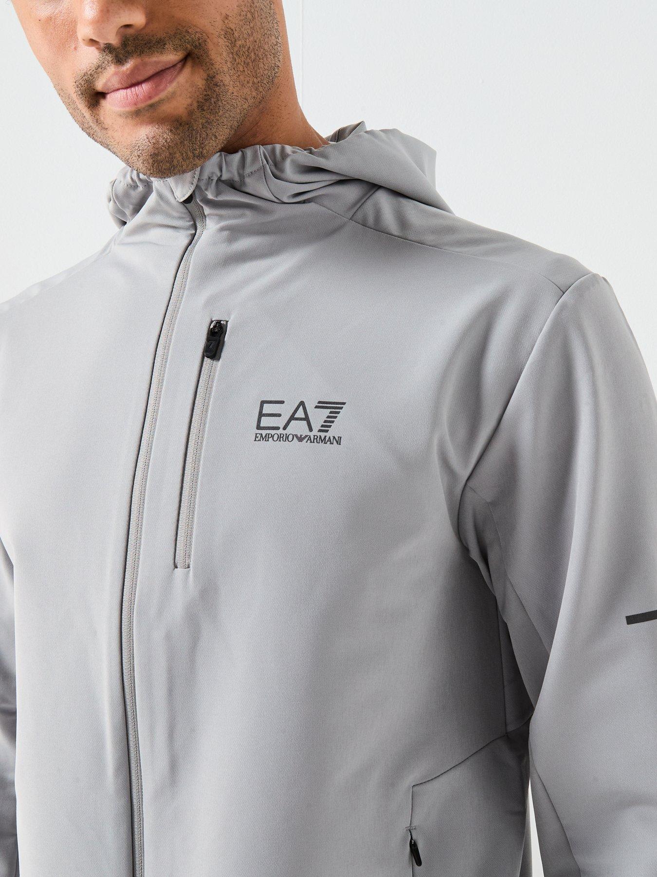 Image 5 of 6 of EA7 Emporio Armani Ventus7 Technical Full Zip Hoodie - Grey