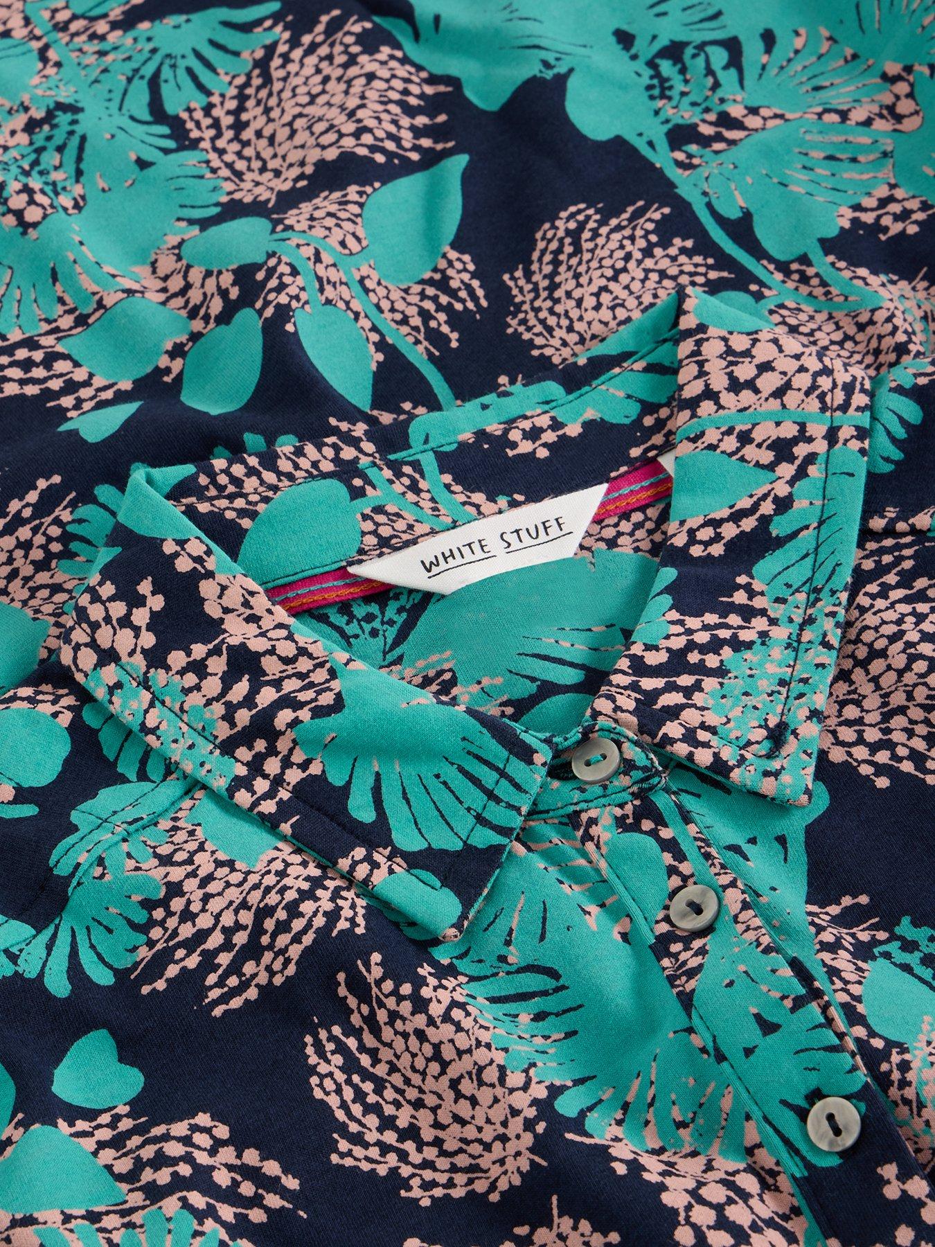 Image 6 of 6 of White Stuff Everly Jersey Dress - Navy