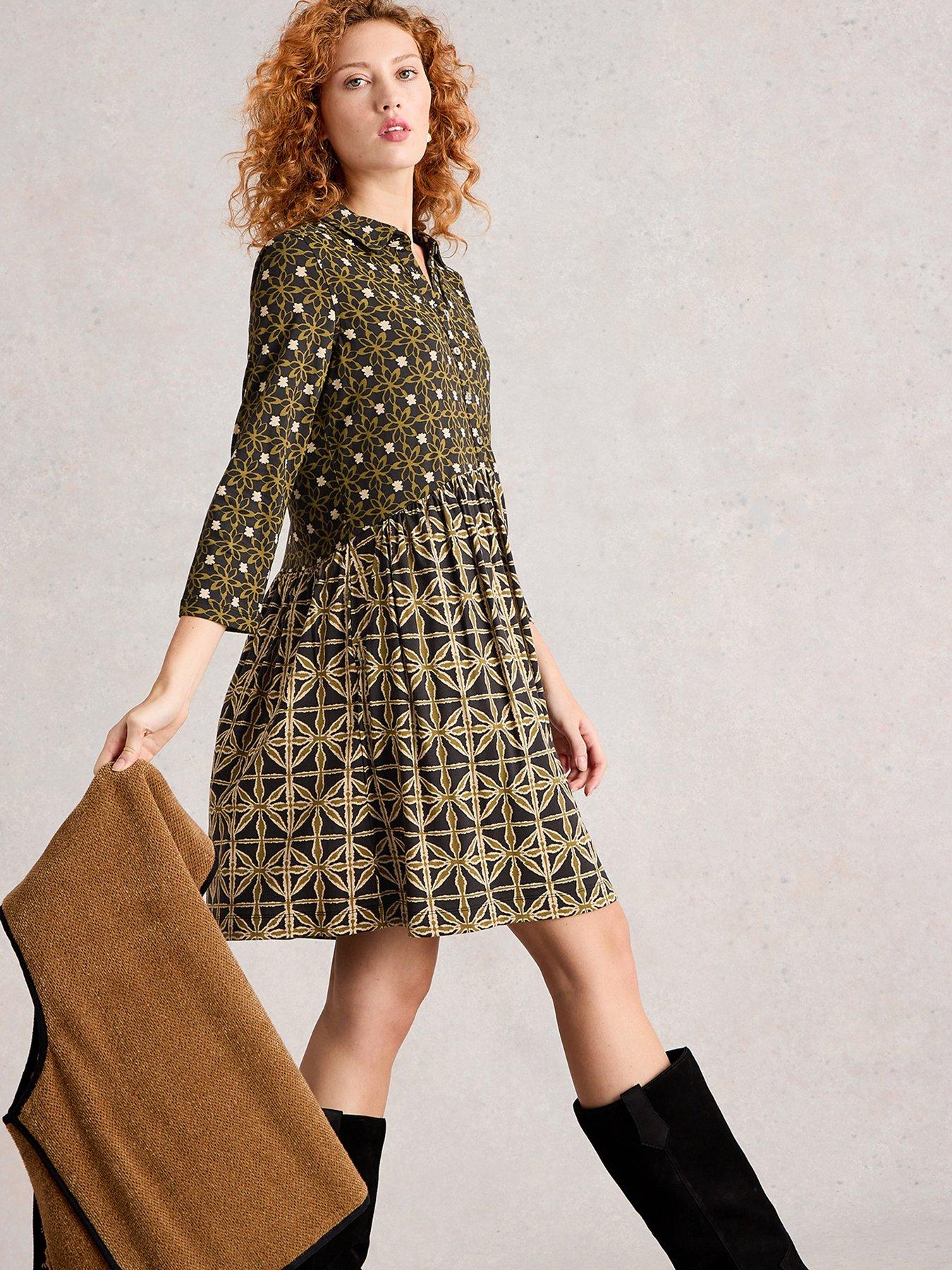 White Stuff Everly Jersey Dress - Black