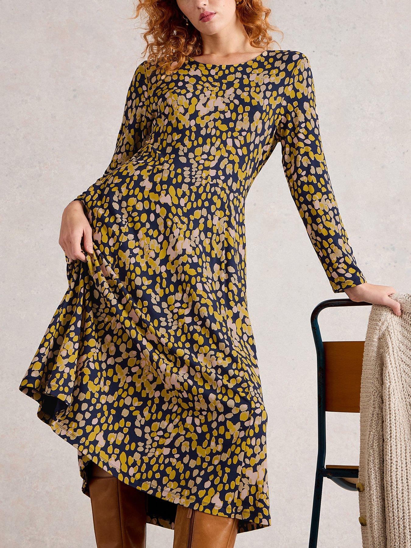 undefined Madeline Jersey Dress - Yellow