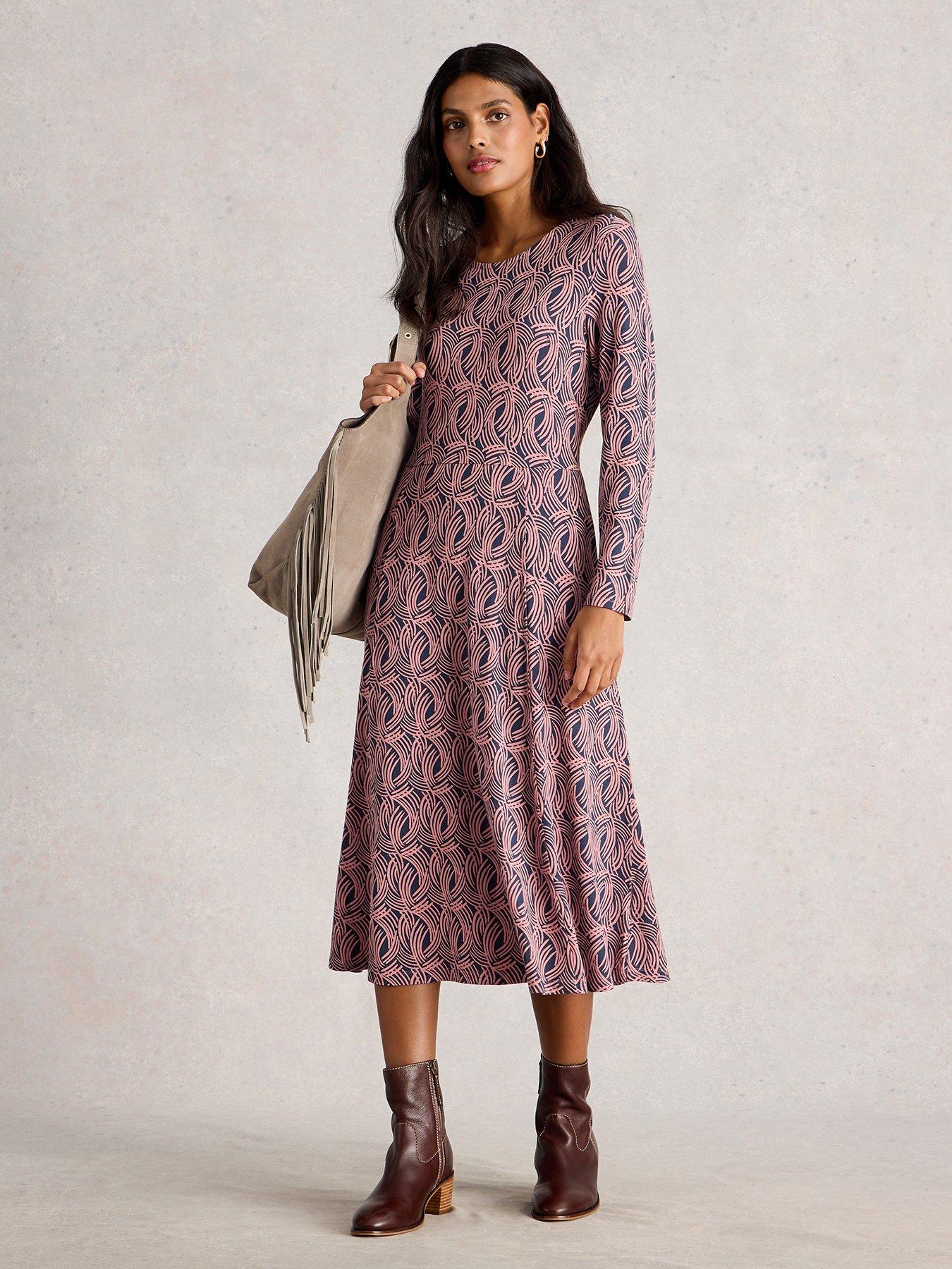 White Stuff Madeline Jersey Dress - Pink