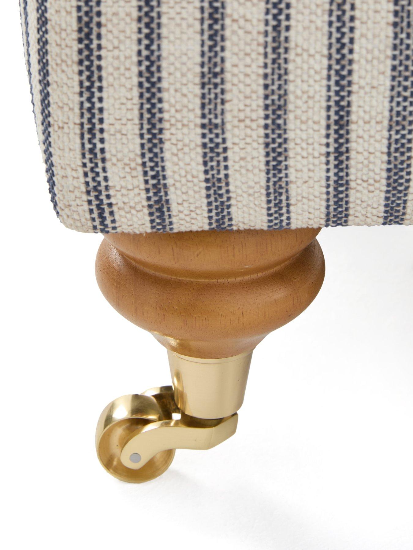 Image 5 of 7 of Very Home Bay Stripe Left Hand&nbsp;Double Arm Corner Group Sofa&nbsp;- Made to Order in the UK