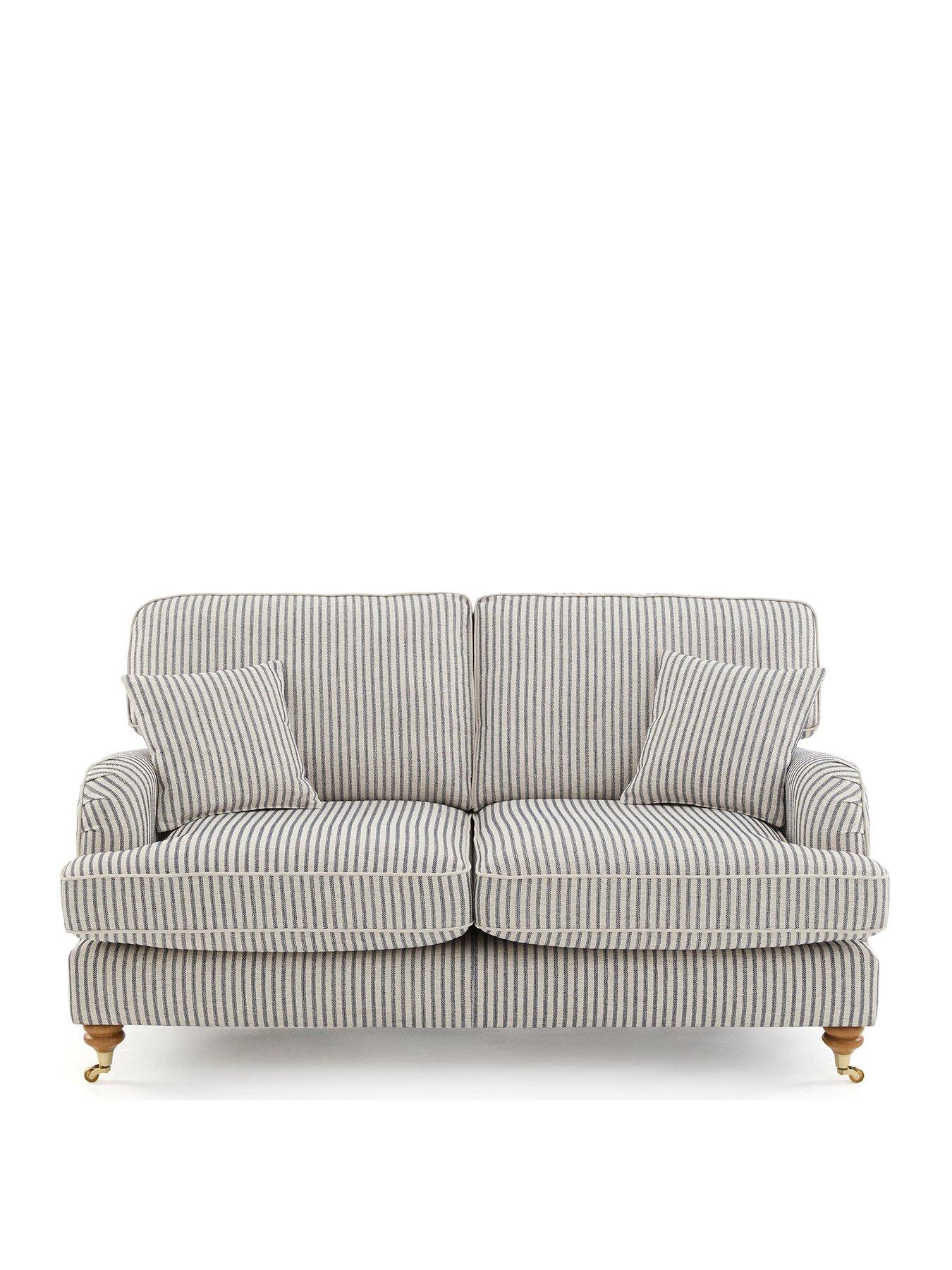 Image 2 of 7 of Very Home Bay Stripe 2 Seater Fabric Sofa&nbsp;- Made to Order in the UK