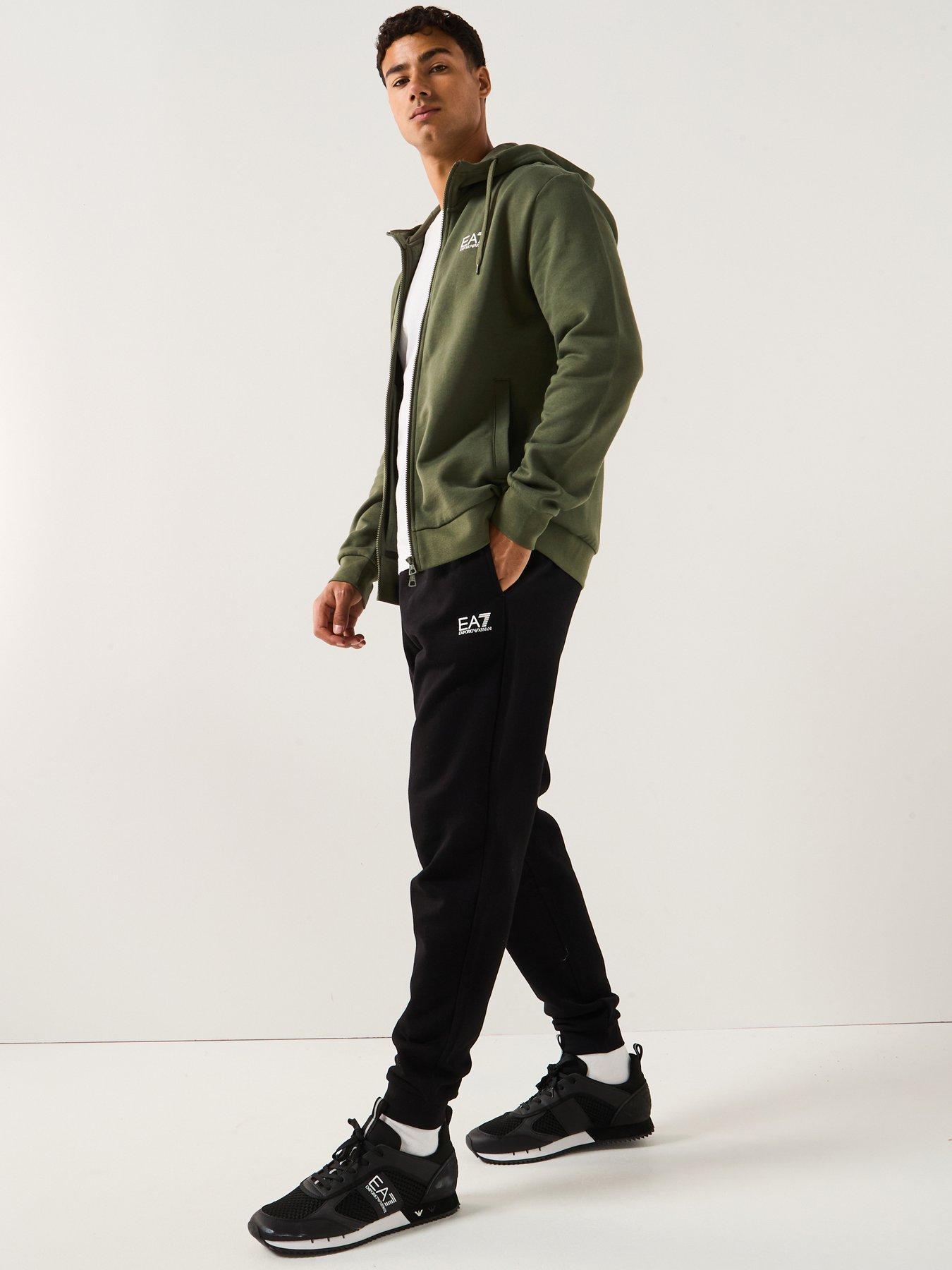 undefined Train Core Id Full Zip Hooded Tracksuit - Green