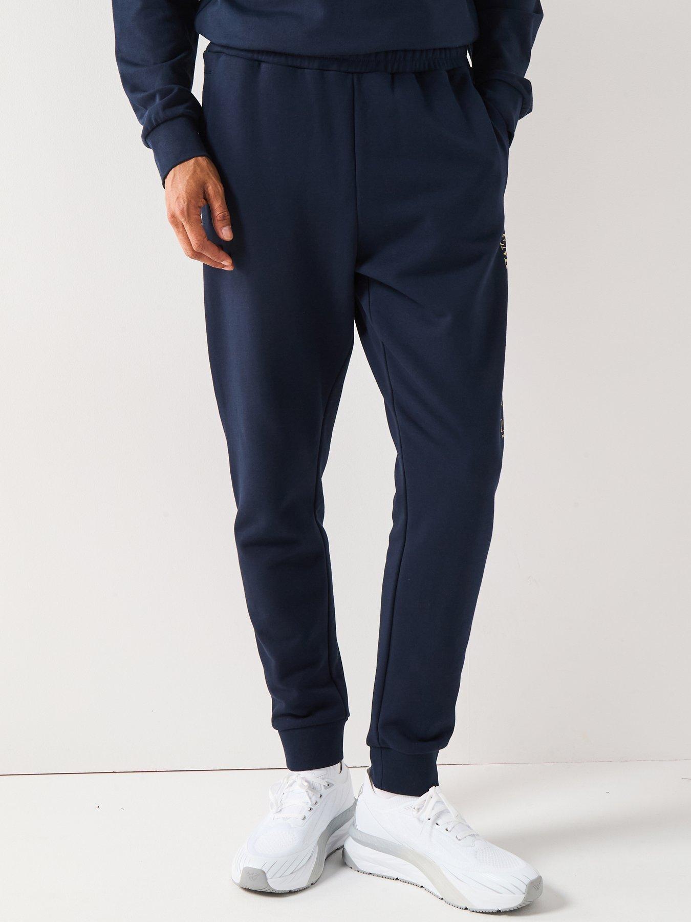 undefined EA7 Train Logo Series Large Logo Joggers - Navy