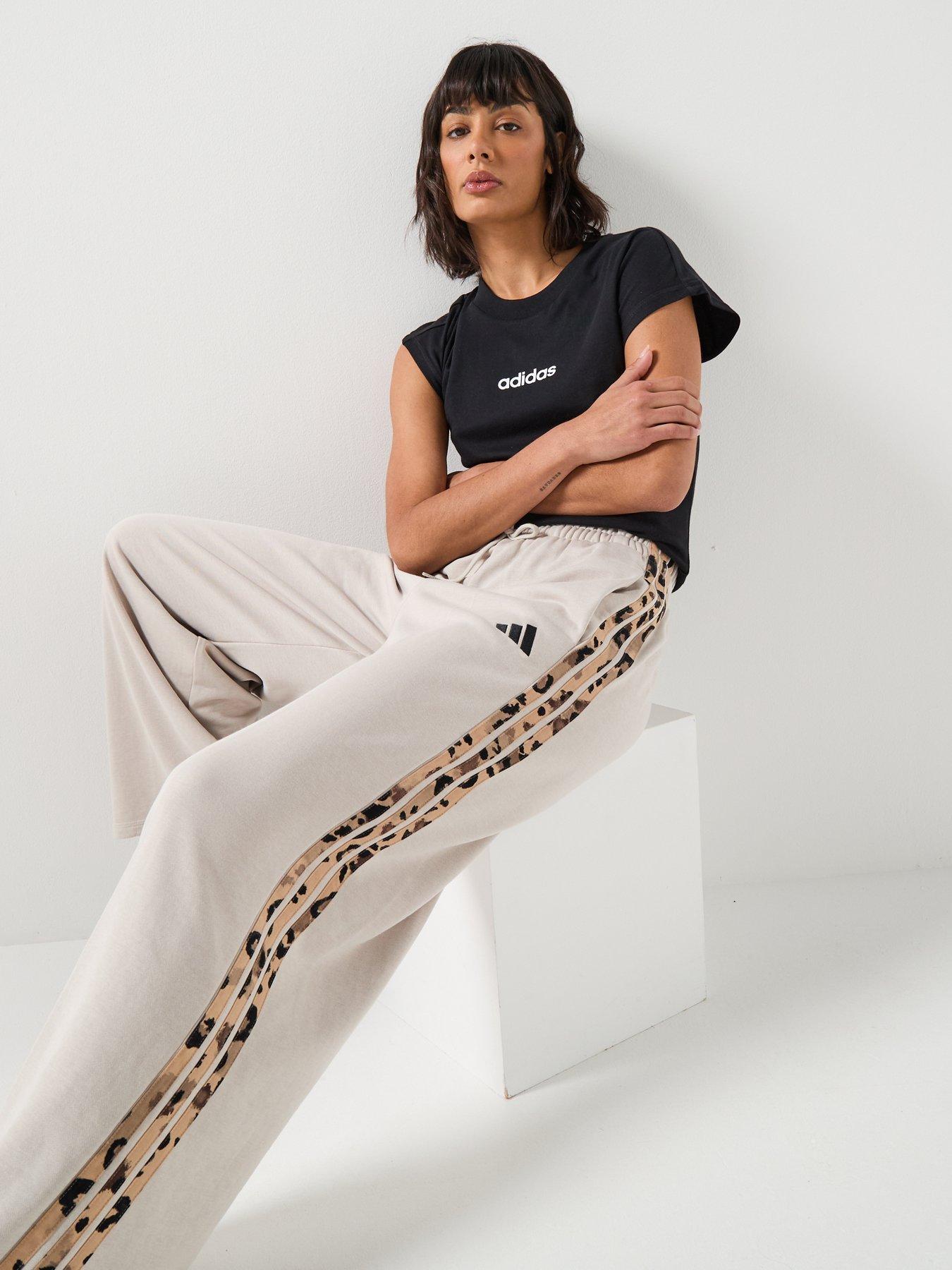  image of adidas-sportswear-womens-essentials-linear-cotton-t-shirt-black