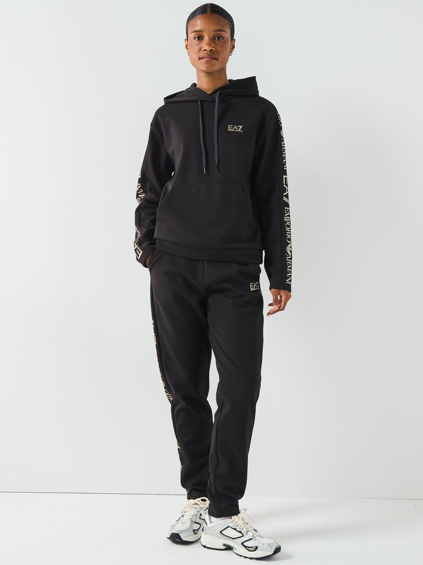 undefined Overhead Hoodie Tracksuit - Black