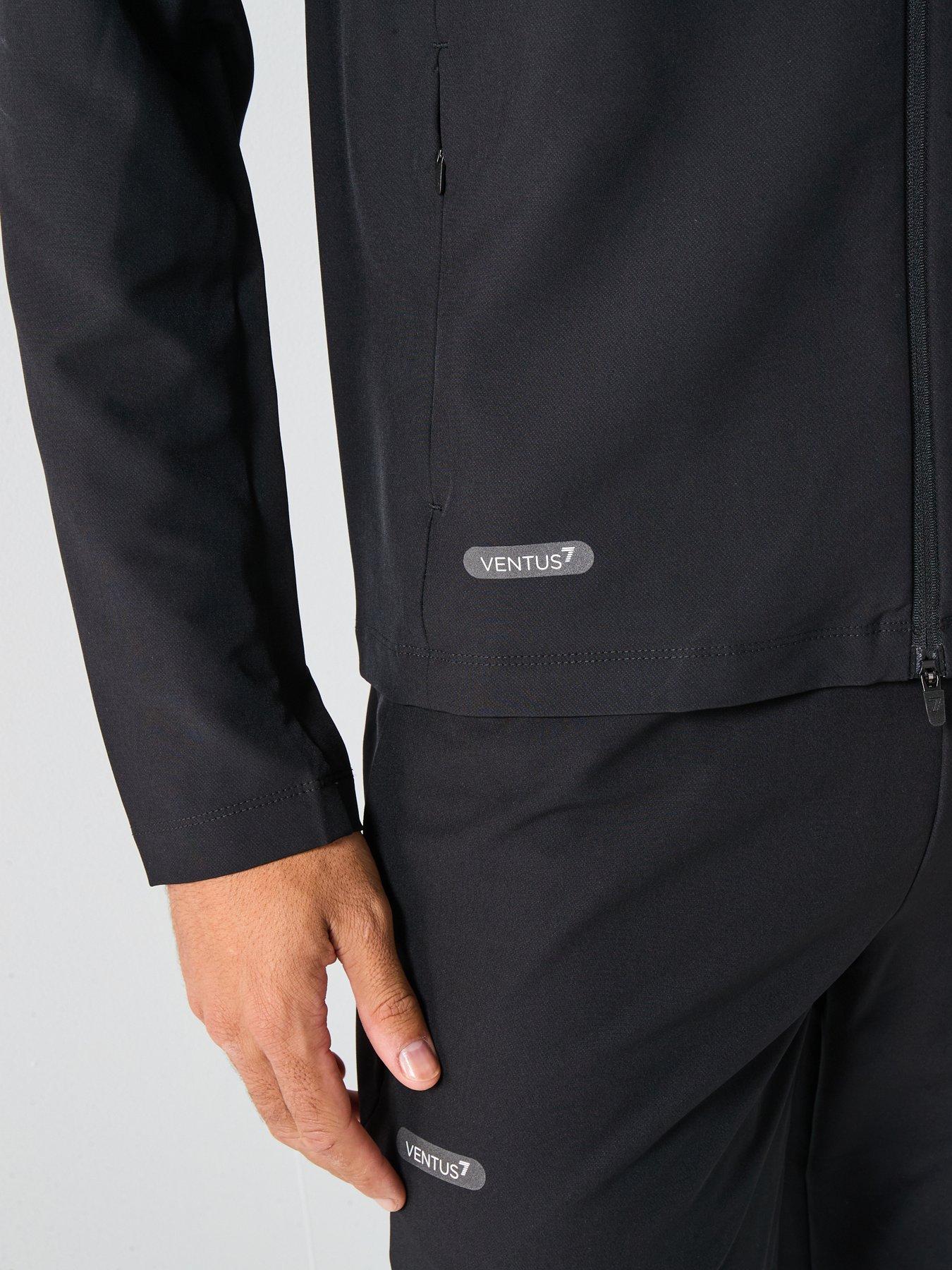  image of ea7-emporio-armani-ventus7-technical-full-zip-hoodie-black