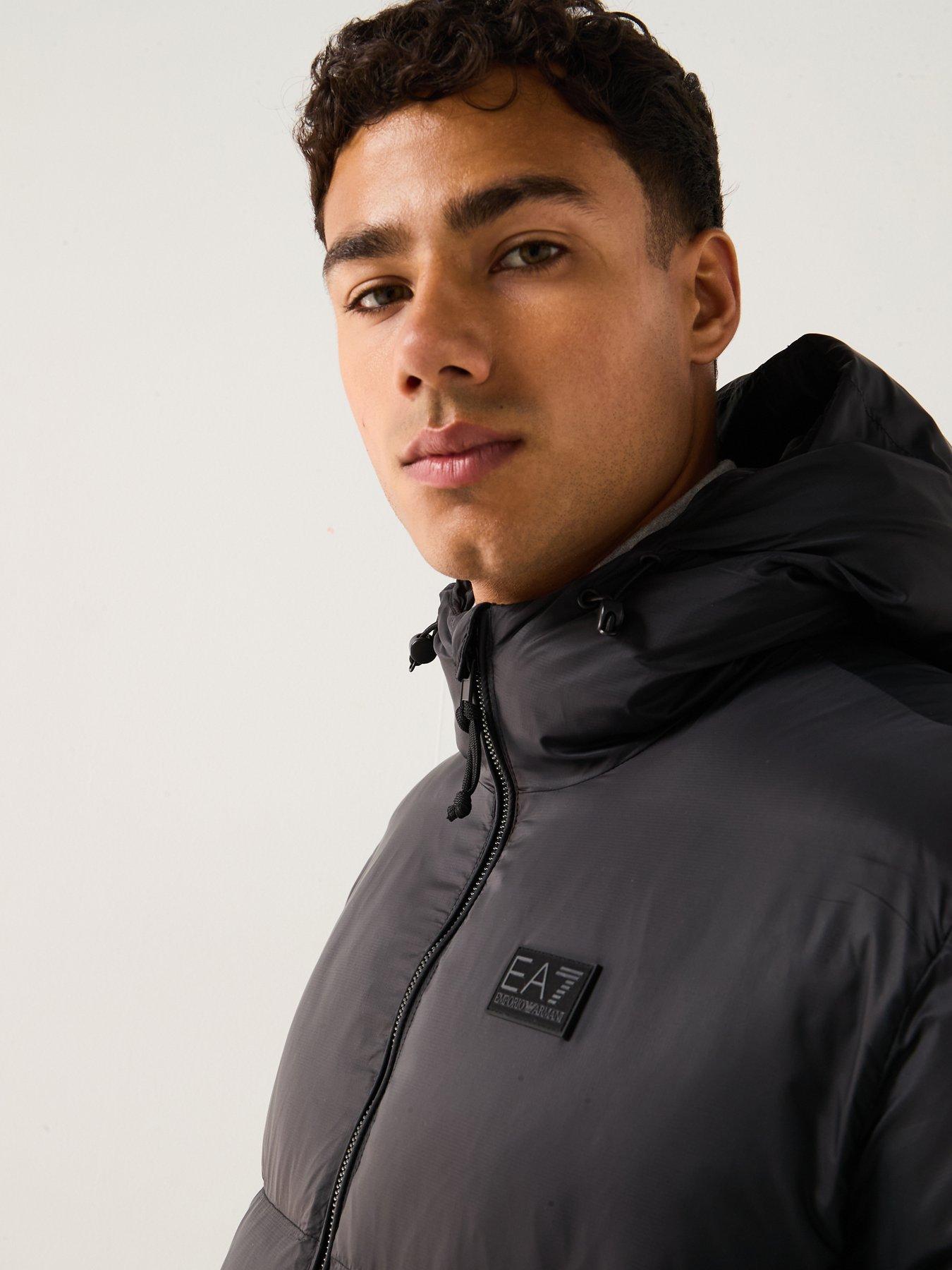  image of ea7-emporio-armani-mountain-polar-logo-padded-jacket-black