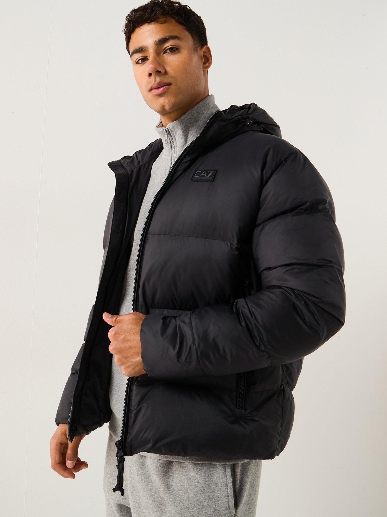  image of ea7-emporio-armani-mountain-polar-logo-padded-jacket-black