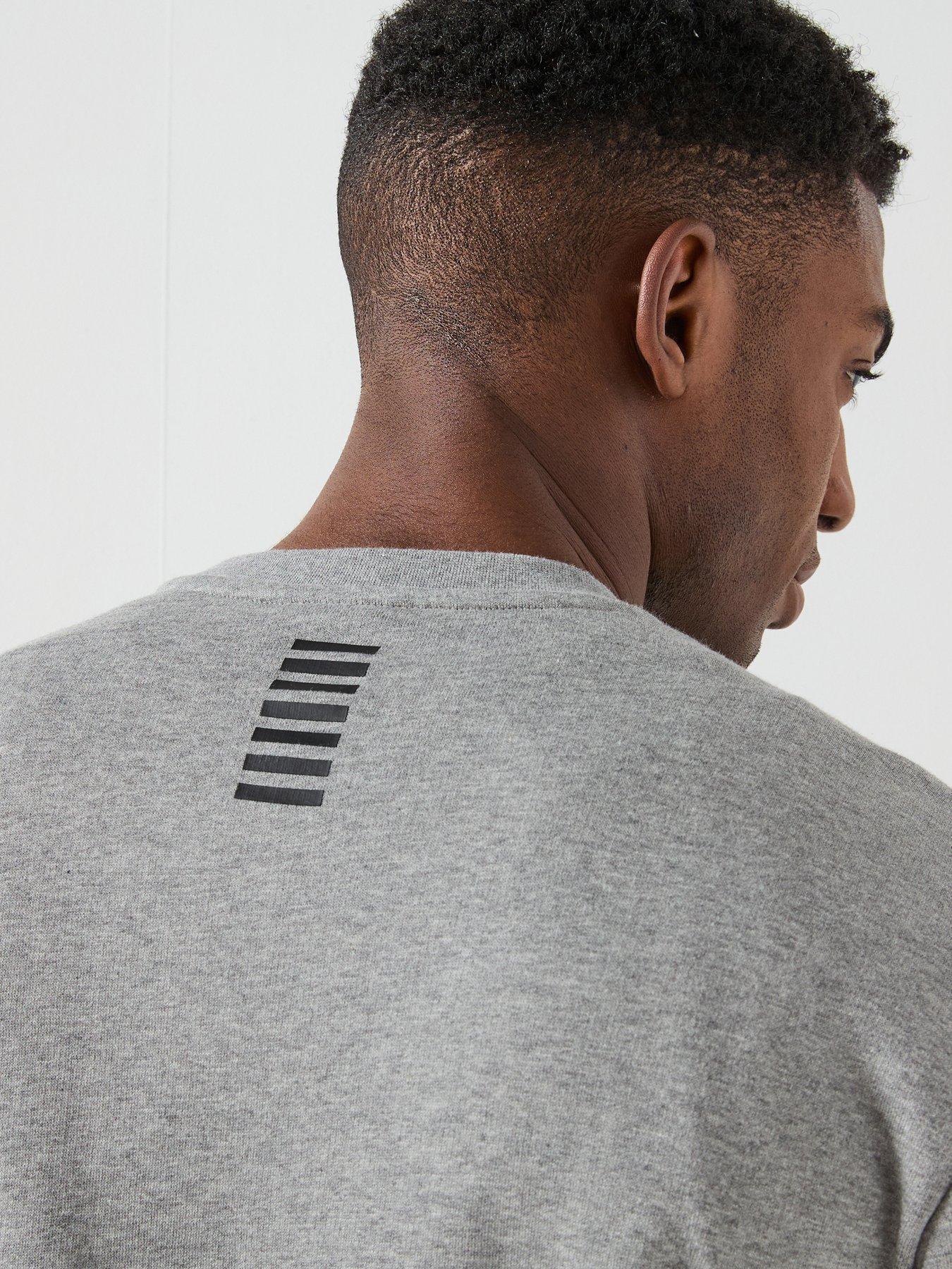  image of ea7-emporio-armani-core-id-logo-crew-sweatshirt-grey