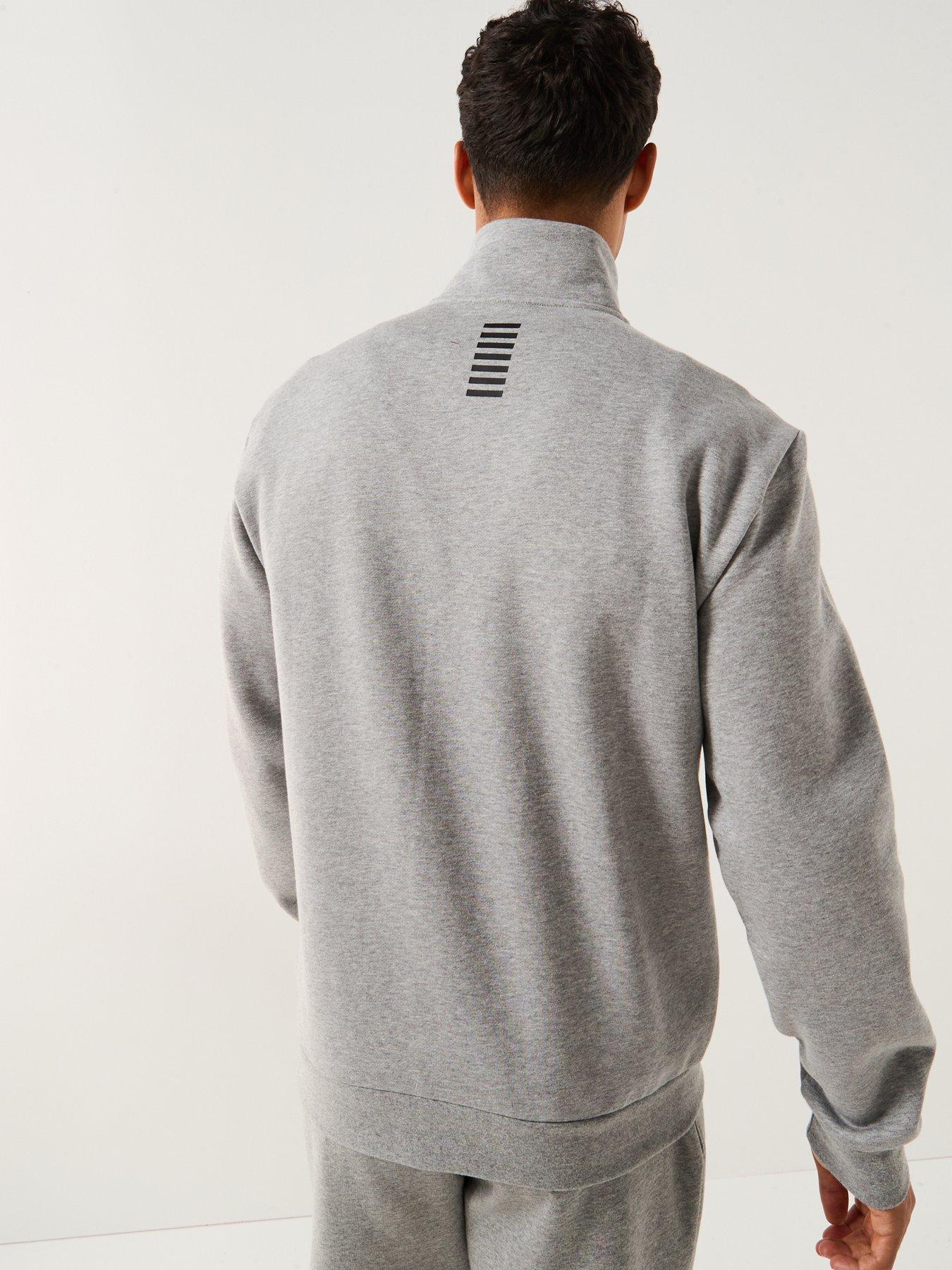 Image 2 of 6 of EA7 Emporio Armani Core Id Logo 1/4 Zip Sweater - Grey