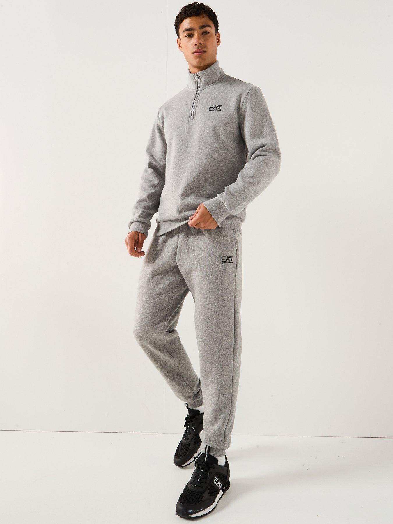 Image 3 of 6 of EA7 Emporio Armani Core Id Logo 1/4 Zip Sweater - Grey