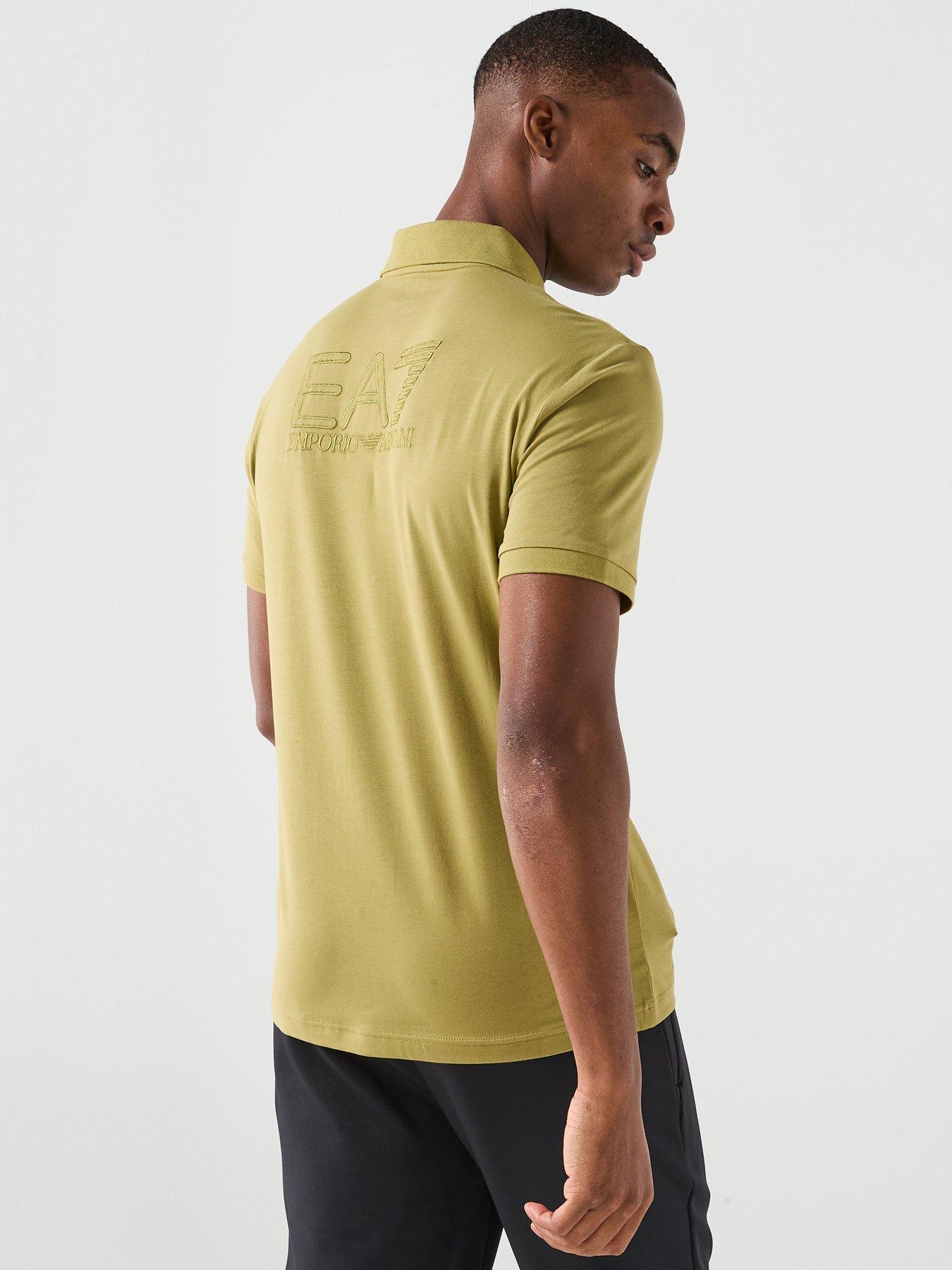 stillFront image of ea7-emporio-armani-train-visibility-small-logo-polo-shirt-green
